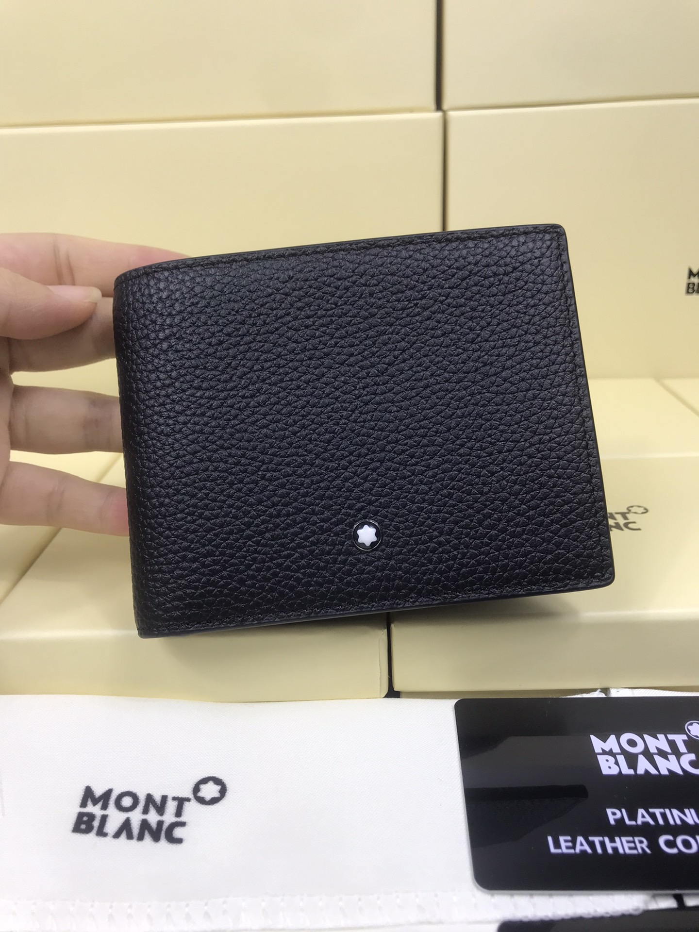 Montblanc 몽블랑 블랙 소가죽 반지갑 3