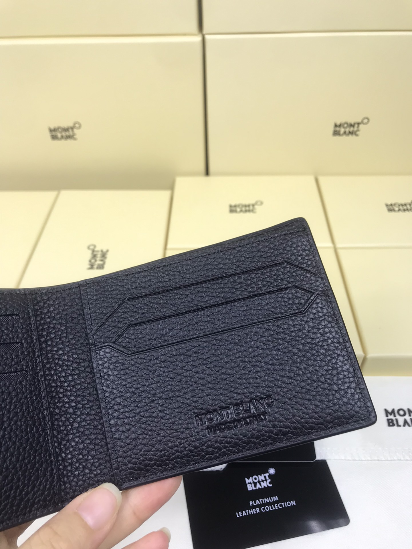 Montblanc 몽블랑 블랙 소가죽 반지갑 7