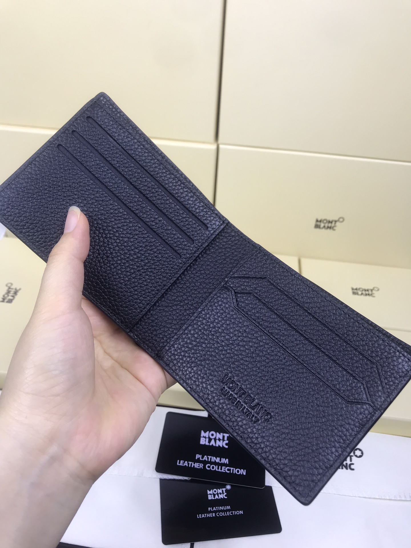 Montblanc 몽블랑 블랙 소가죽 반지갑 8