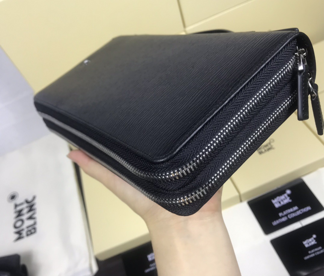 Montblanc 몽블랑 더블 핸들 클러치백 23cm 6