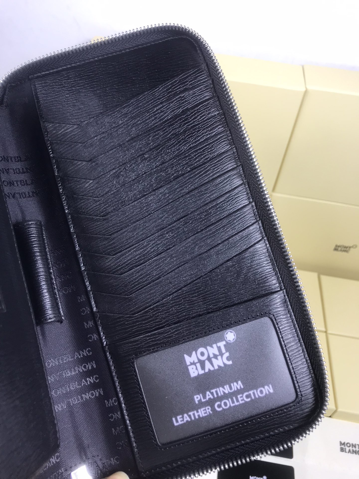 Montblanc 몽블랑 더블 핸들 클러치백 23cm 9