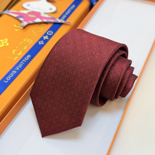 Louis Vuitton Monogram Flower Tie Silk Jacquard Elegant Base Tone 루이비통 모노그램 플라워 넥타이 실크 자카드 우아한 베이스 톤