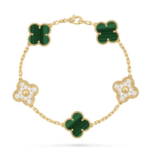 Van Cleef & Arpels Alhambra Bracelet 18K Gold, Diamond, Black Onyx 반클리프 알함브라 팔찌 18K 골드, 다이아몬드, 블랙 오닉스