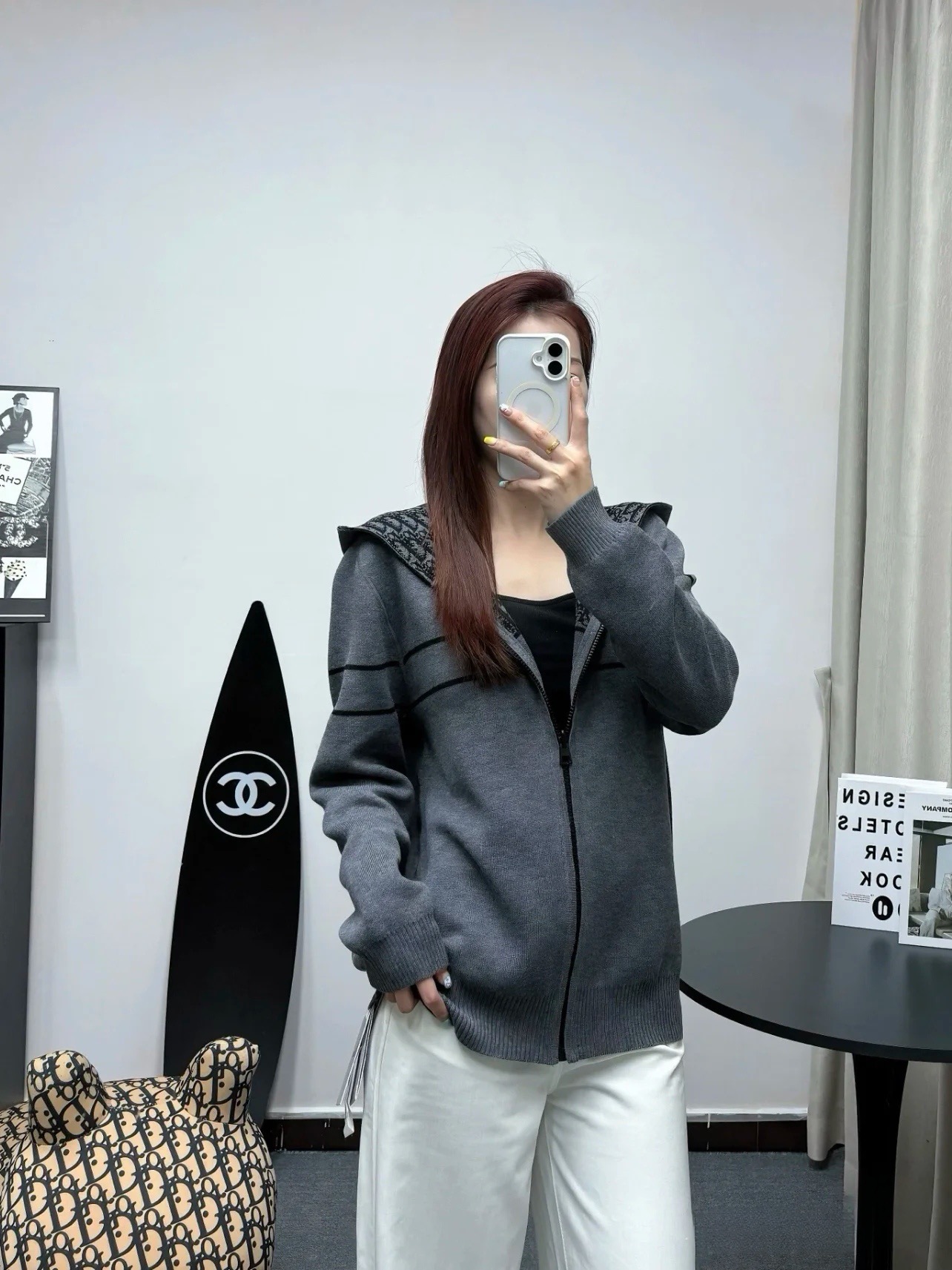 Dior 디올 올오버 오블리크 로고 양면 후드 집업 가디건 3