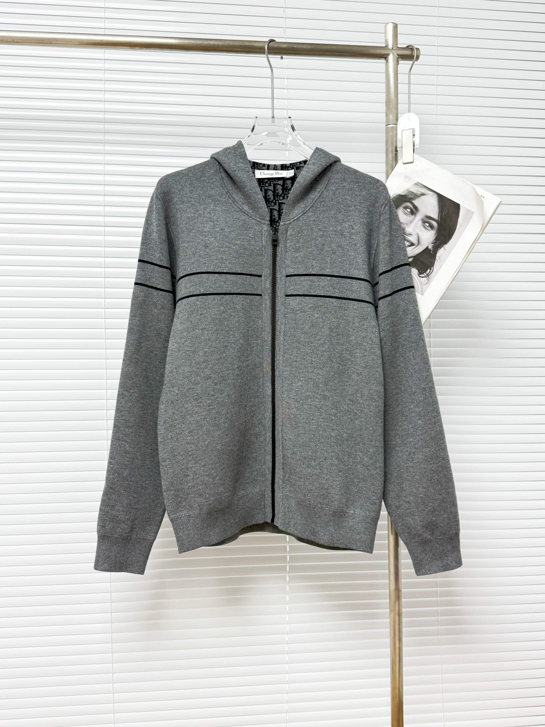 Dior 디올 올오버 오블리크 로고 양면 후드 집업 가디건 11