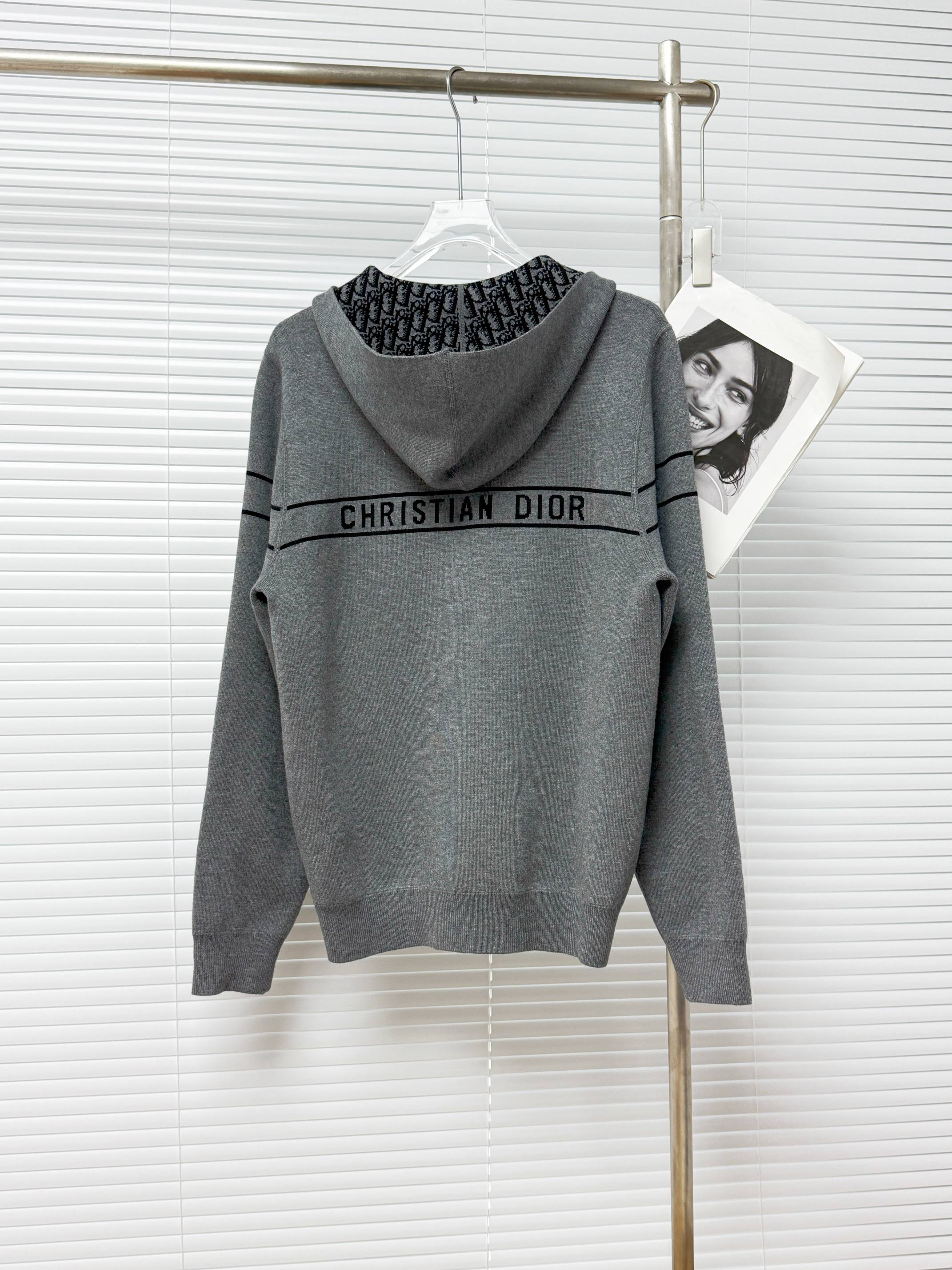 Dior 디올 올오버 오블리크 로고 양면 후드 집업 가디건 12