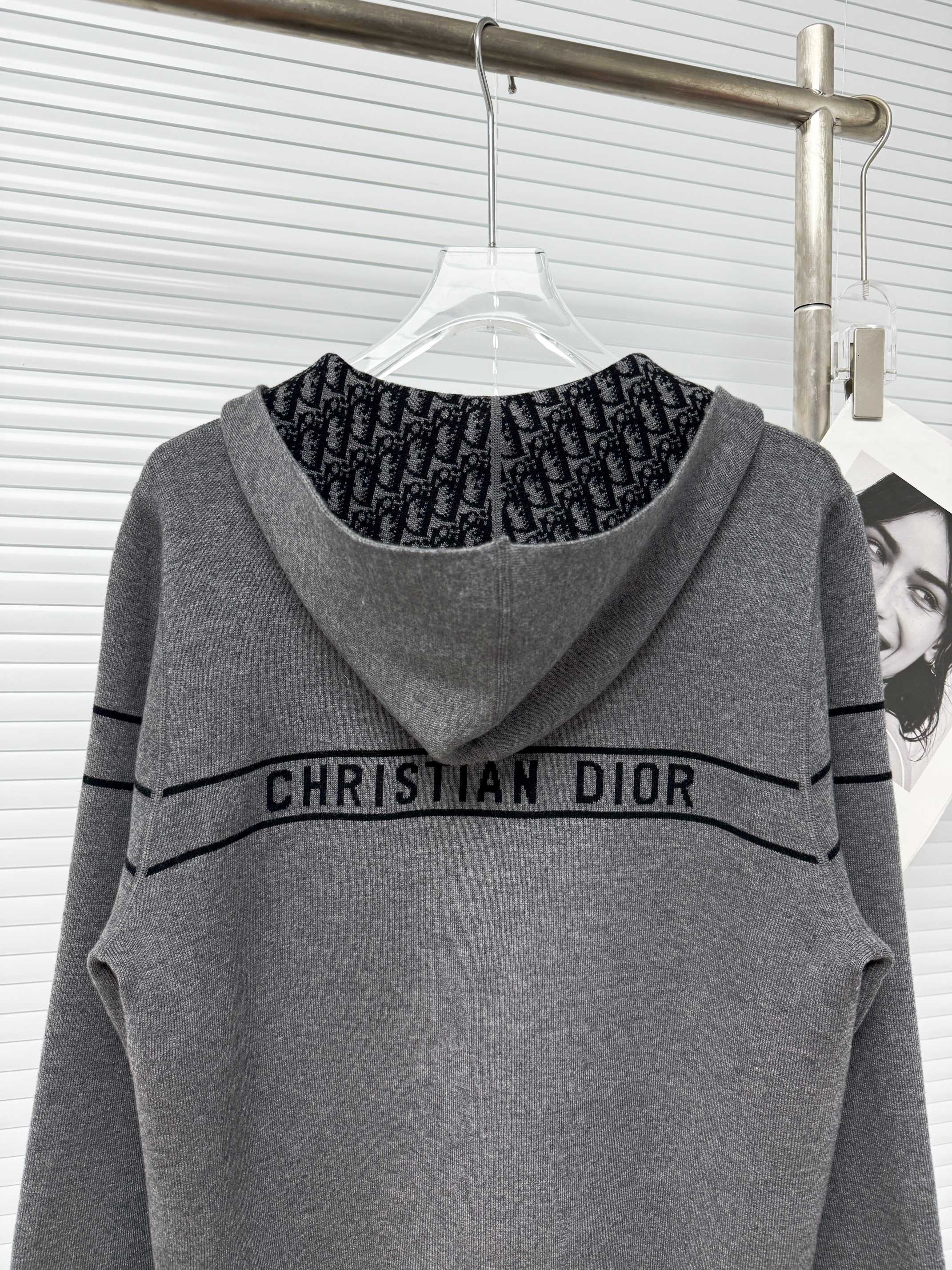 Dior 디올 올오버 오블리크 로고 양면 후드 집업 가디건 15