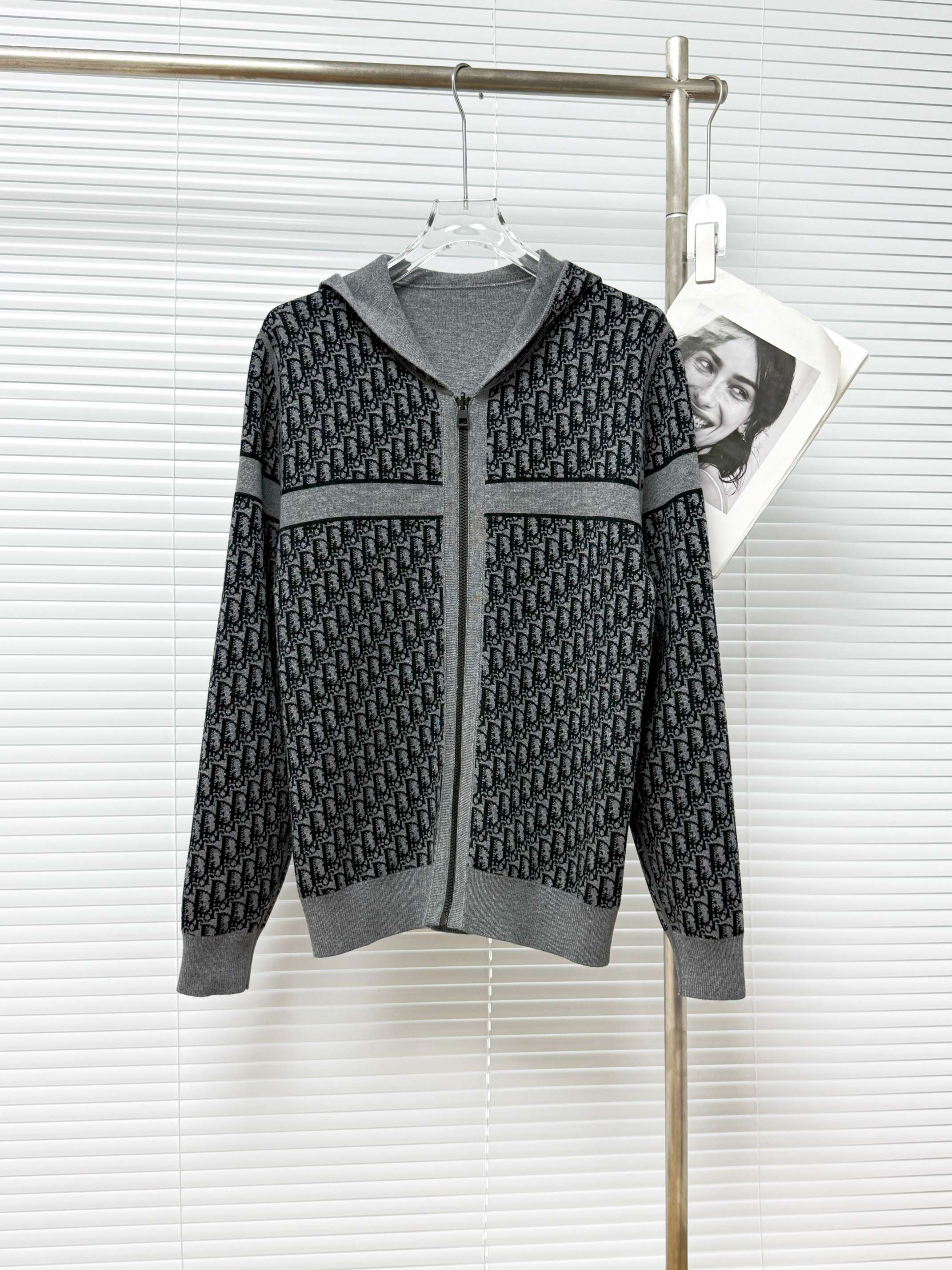 Dior 디올 올오버 오블리크 로고 양면 후드 집업 가디건 20