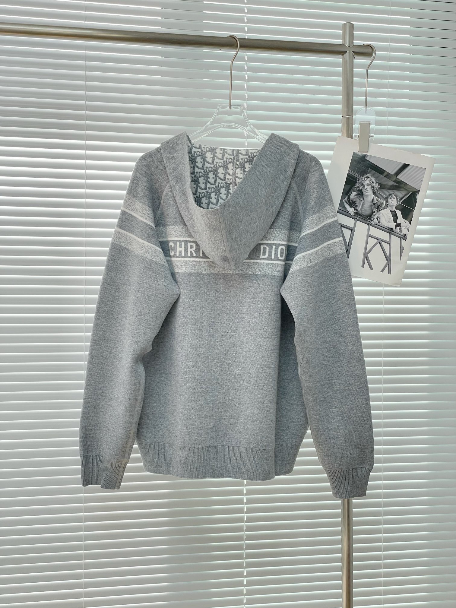 Dior 디올 자카드 로고 양면 후드 니트 집업 12