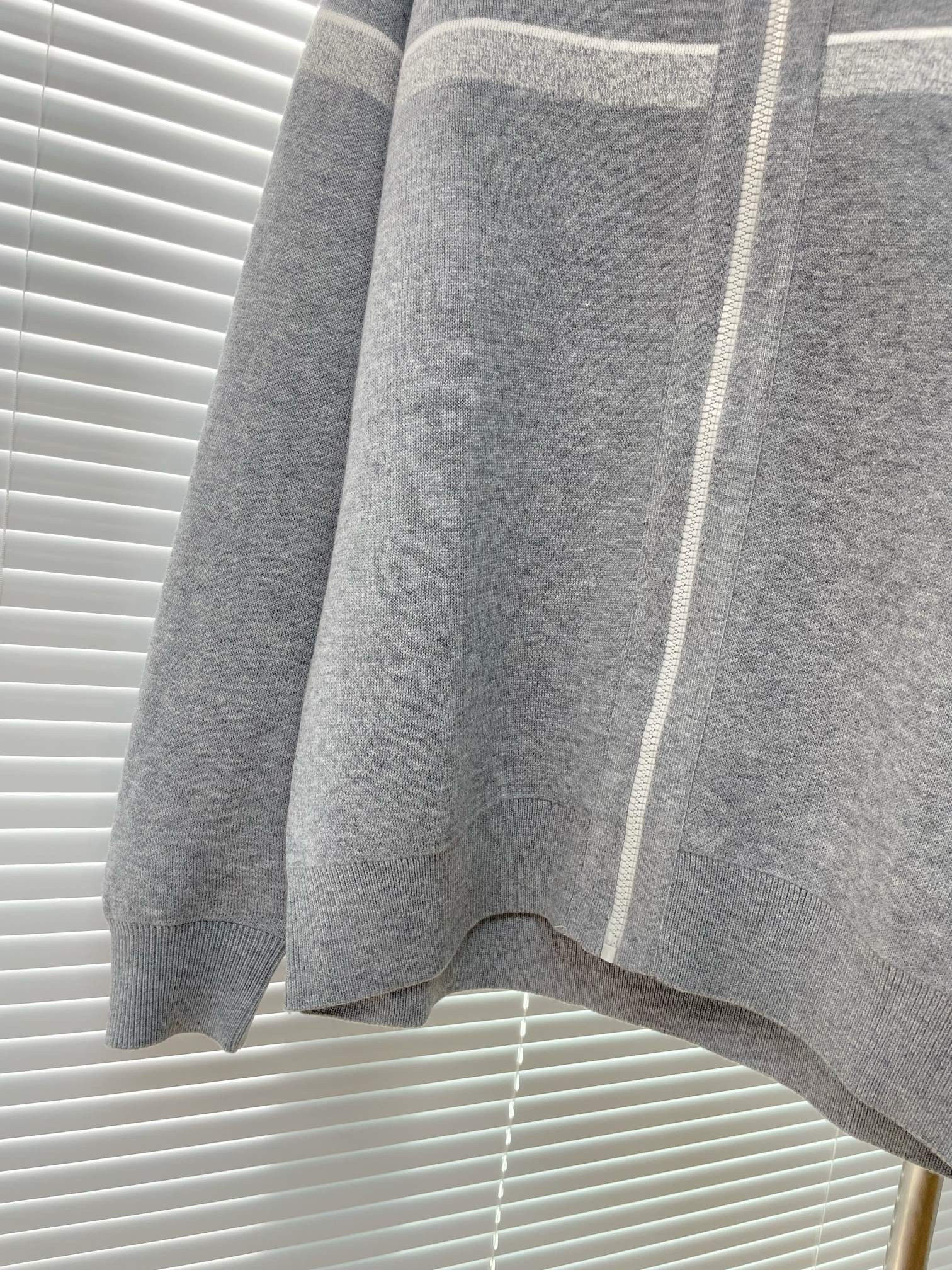 Dior 디올 자카드 로고 양면 후드 니트 집업 15