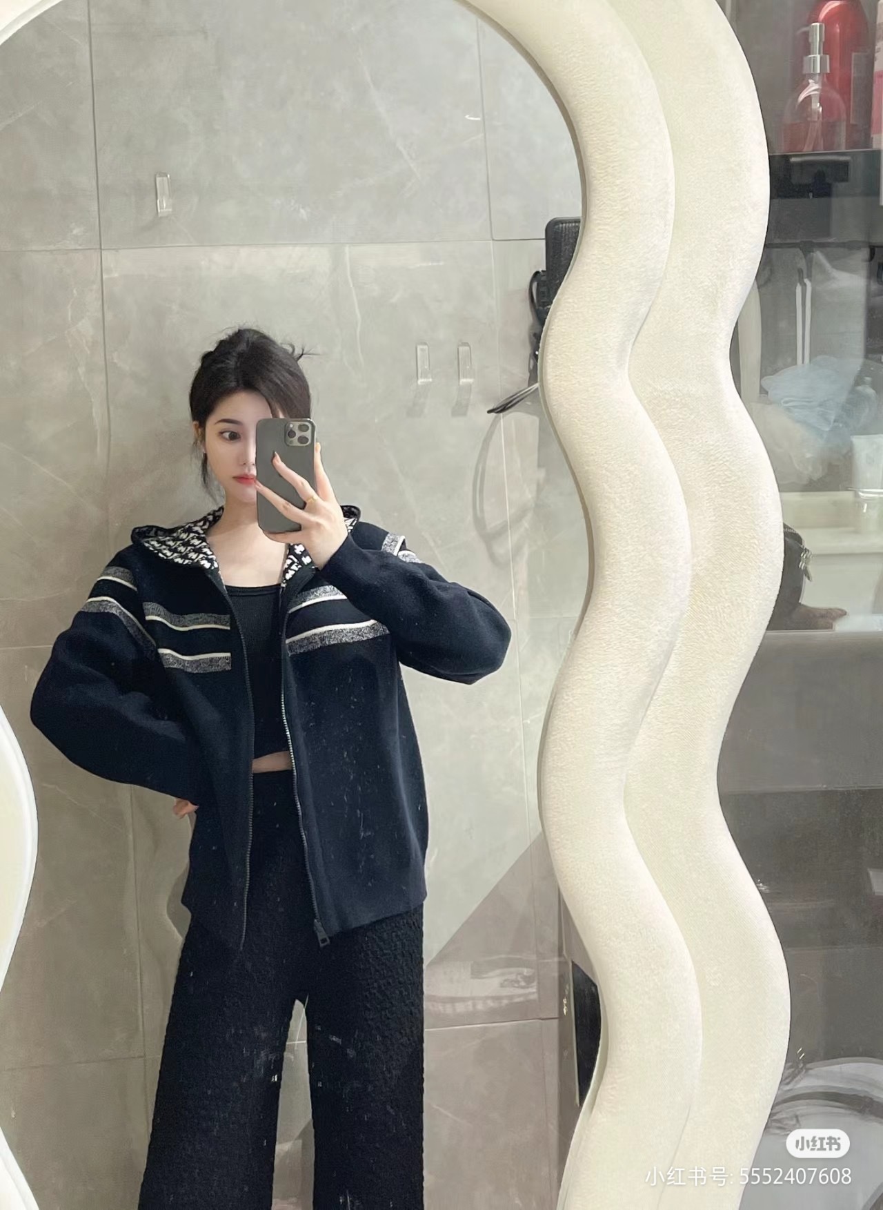 Dior 디올 자카드 로고 양면 후드 니트 집업 3