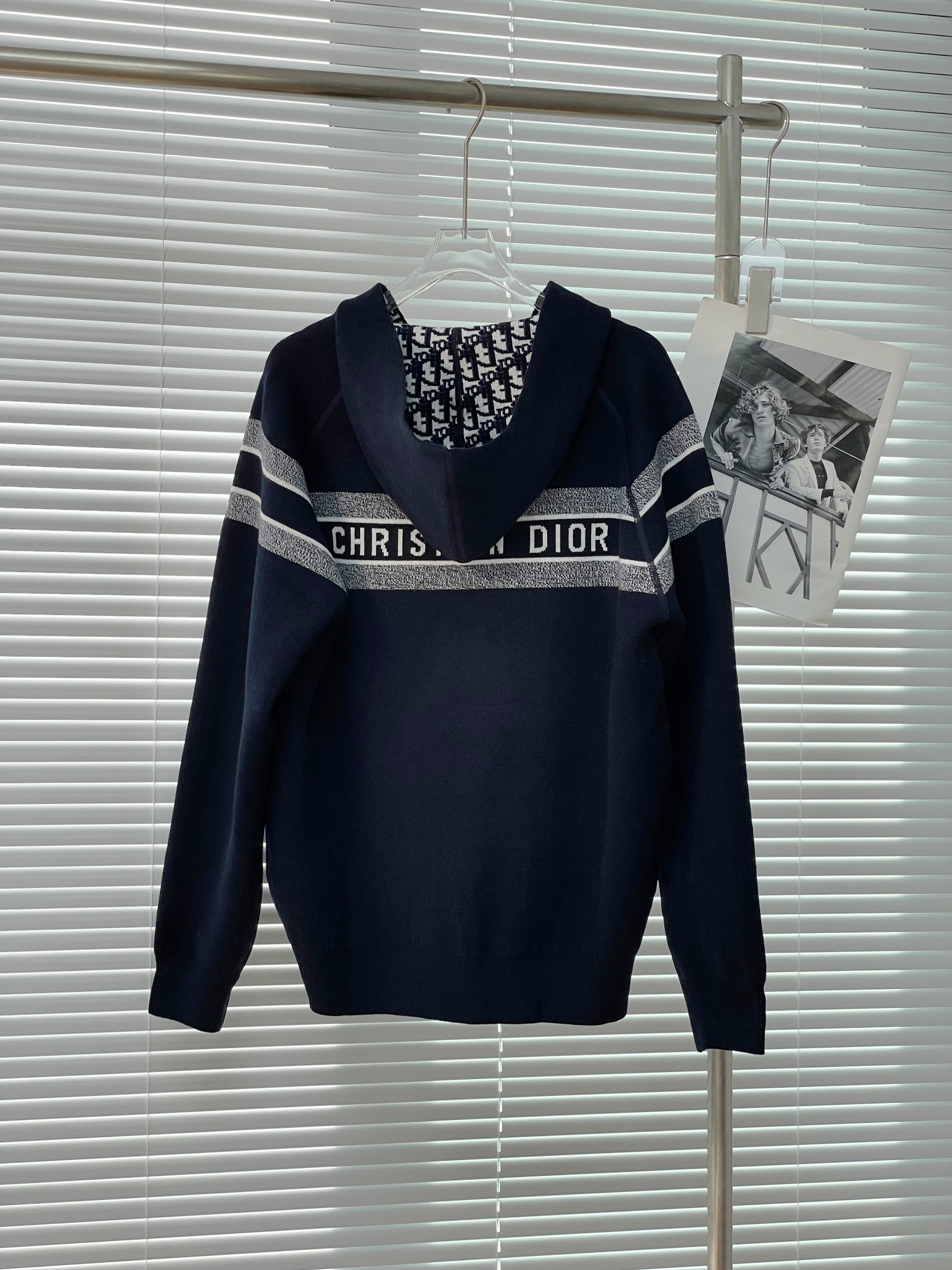 Dior 디올 자카드 로고 양면 후드 니트 집업 18