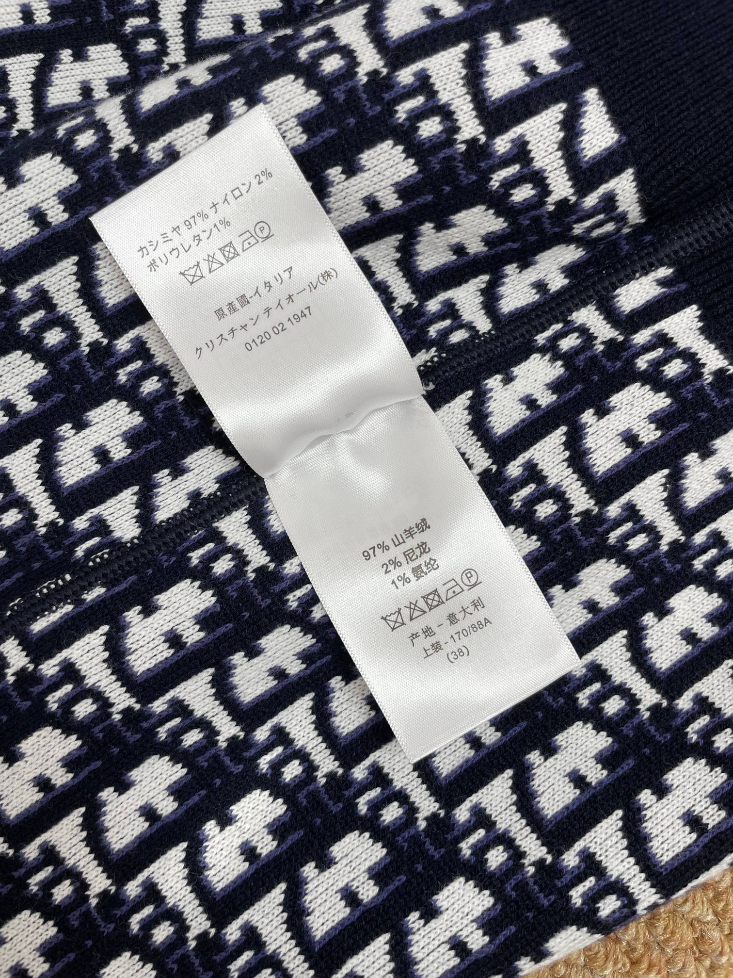 Dior 디올 자카드 로고 양면 후드 니트 집업 24