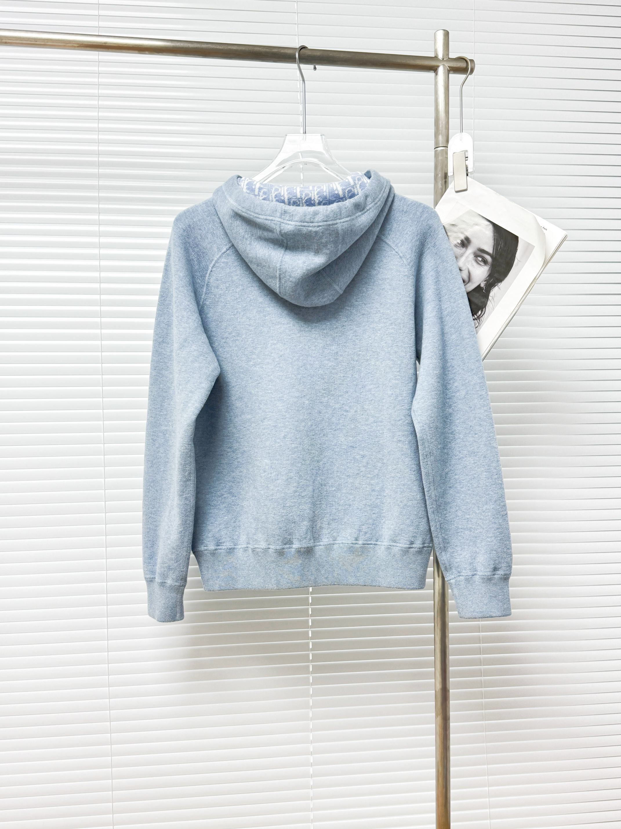 Dior 디올 가을겨울 로고 디테일 실크 블렌드 후드 맨투맨 13