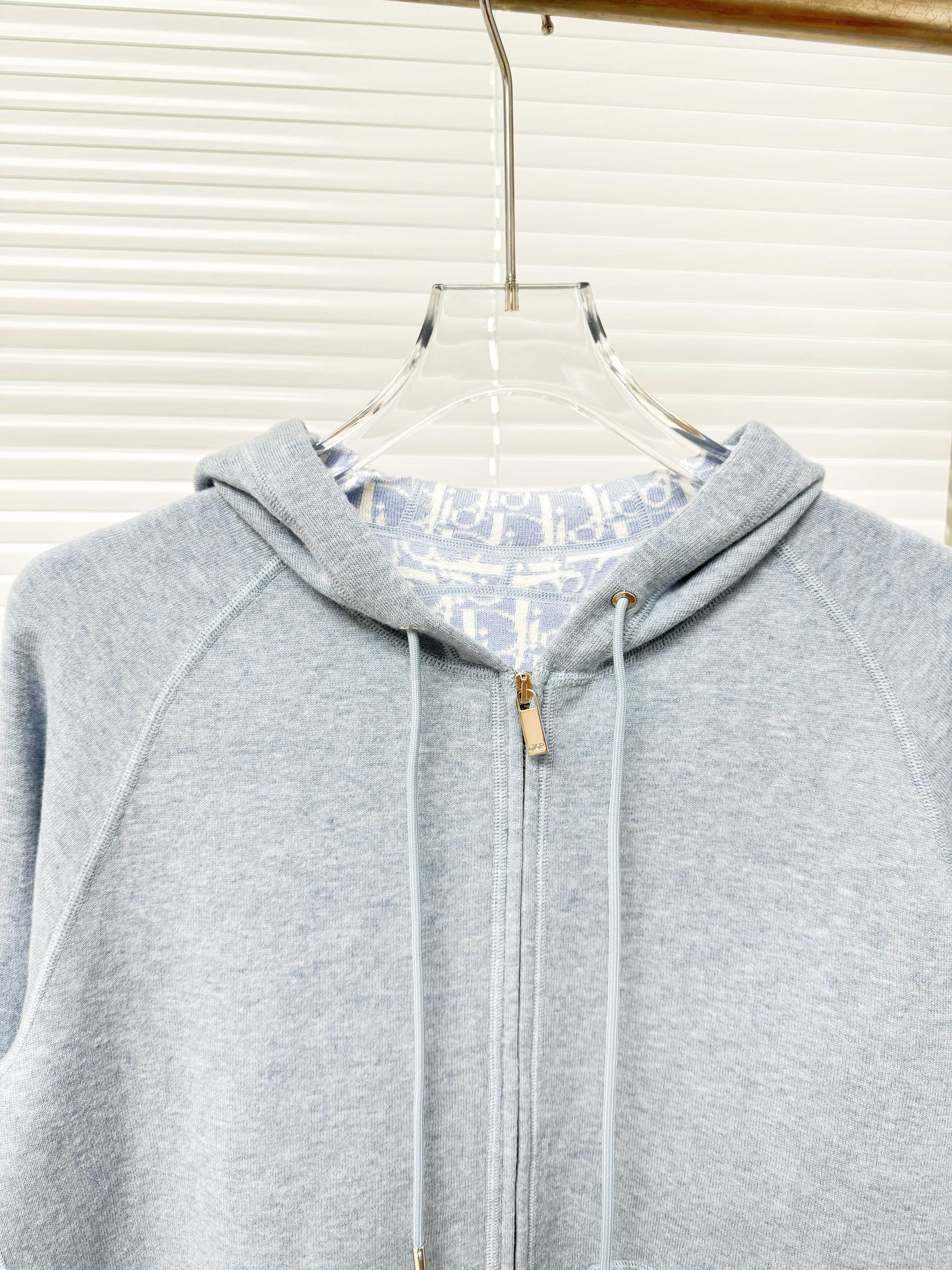 Dior 디올 가을겨울 로고 디테일 실크 블렌드 후드 맨투맨 15