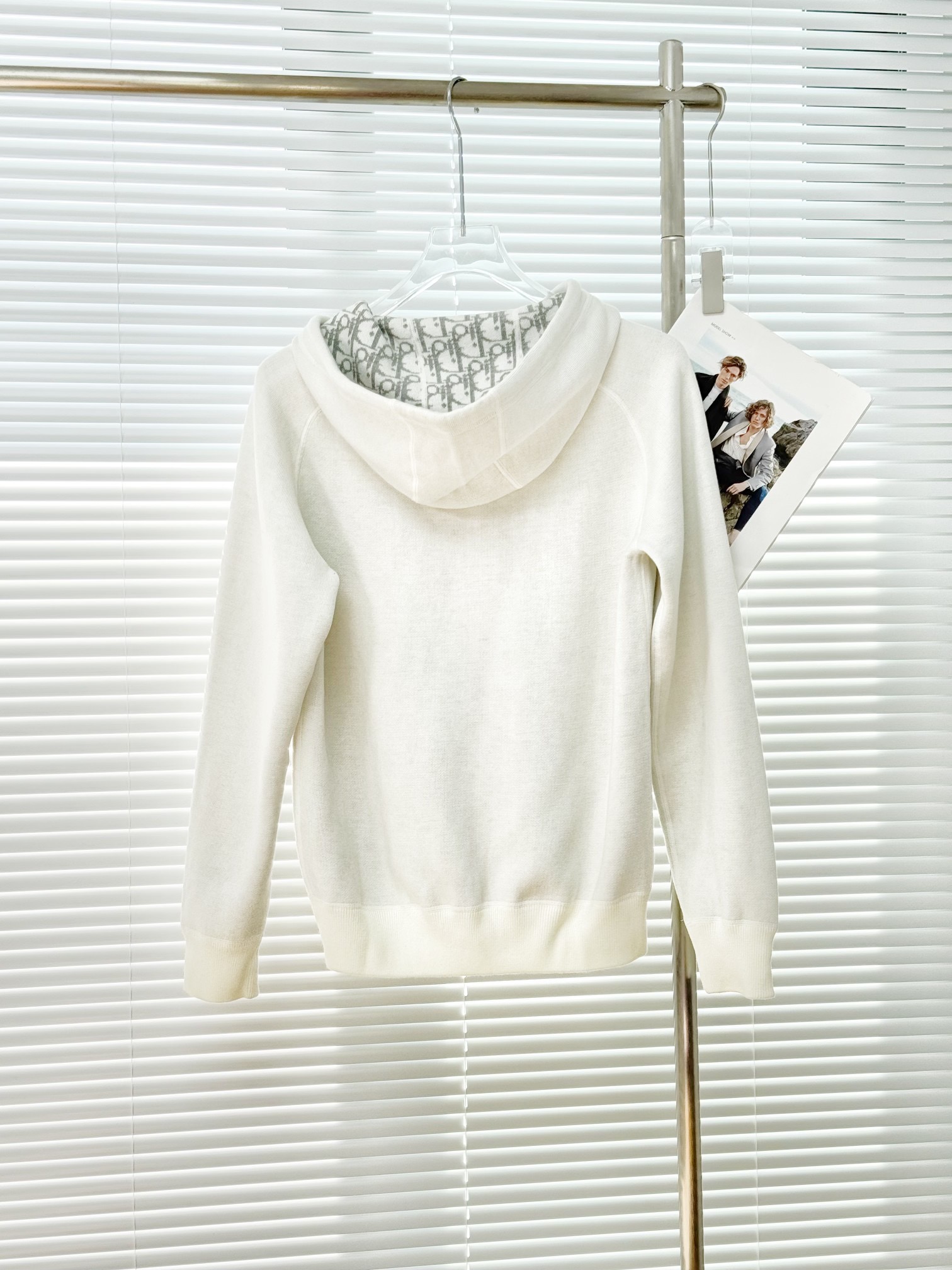 Dior 디올 로고 내피 실크 블렌드 후드 집업 세트 11