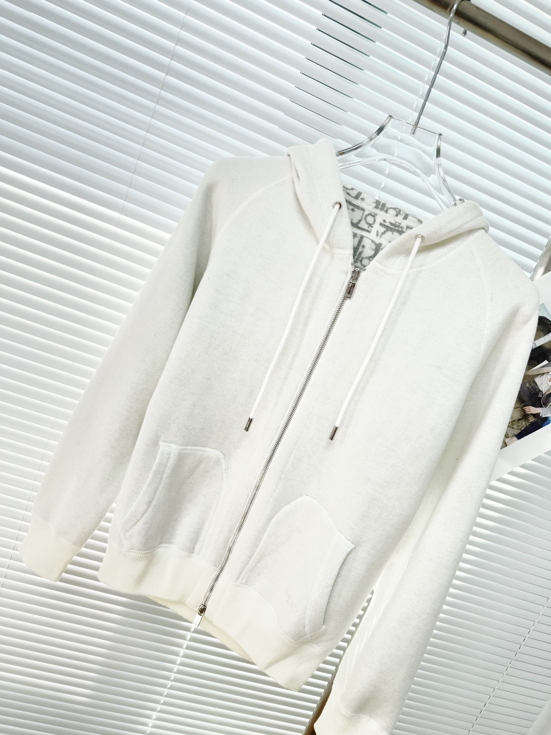 Dior 디올 로고 내피 실크 블렌드 후드 집업 세트 12