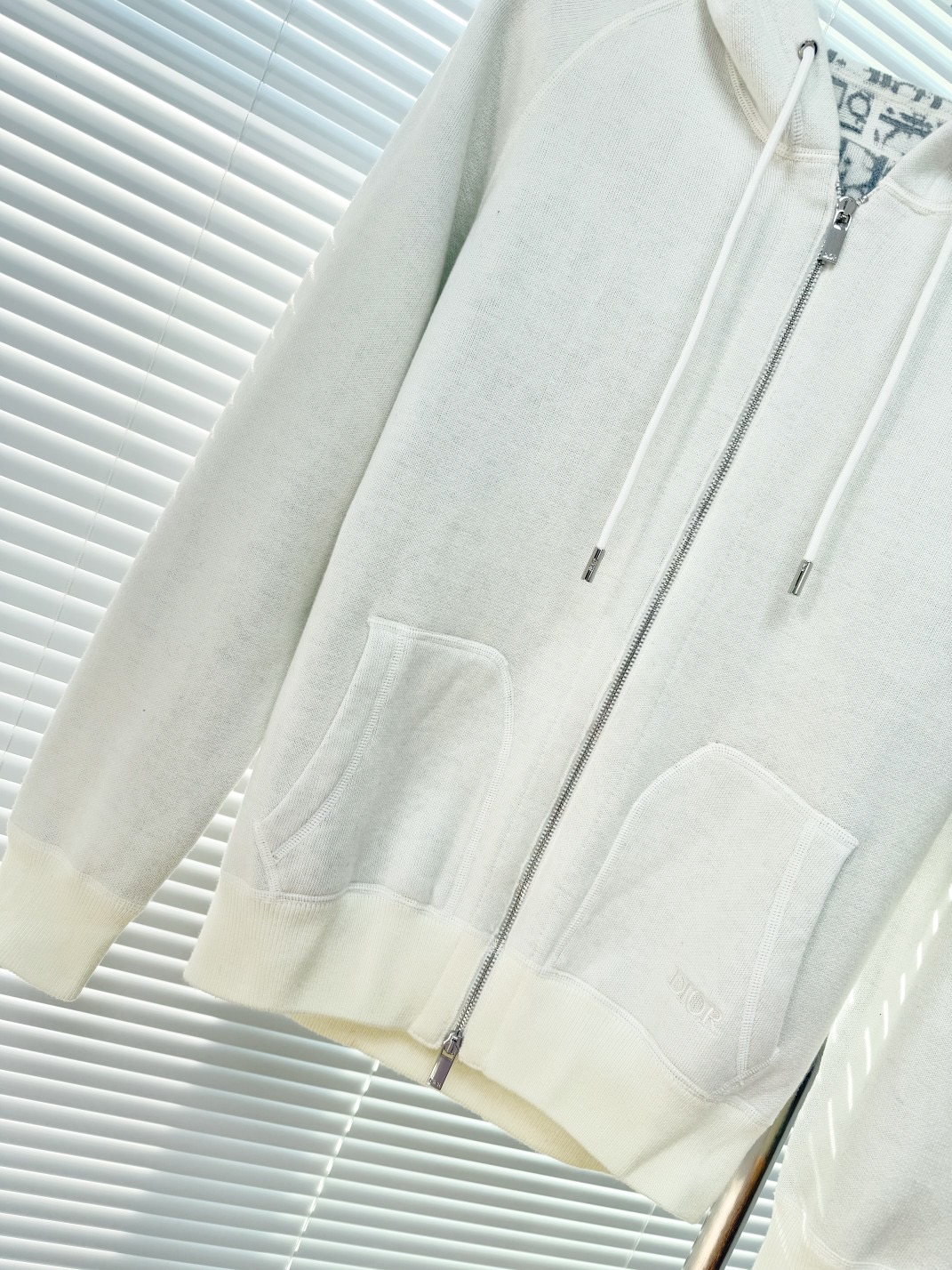 Dior 디올 로고 내피 실크 블렌드 후드 집업 세트 14