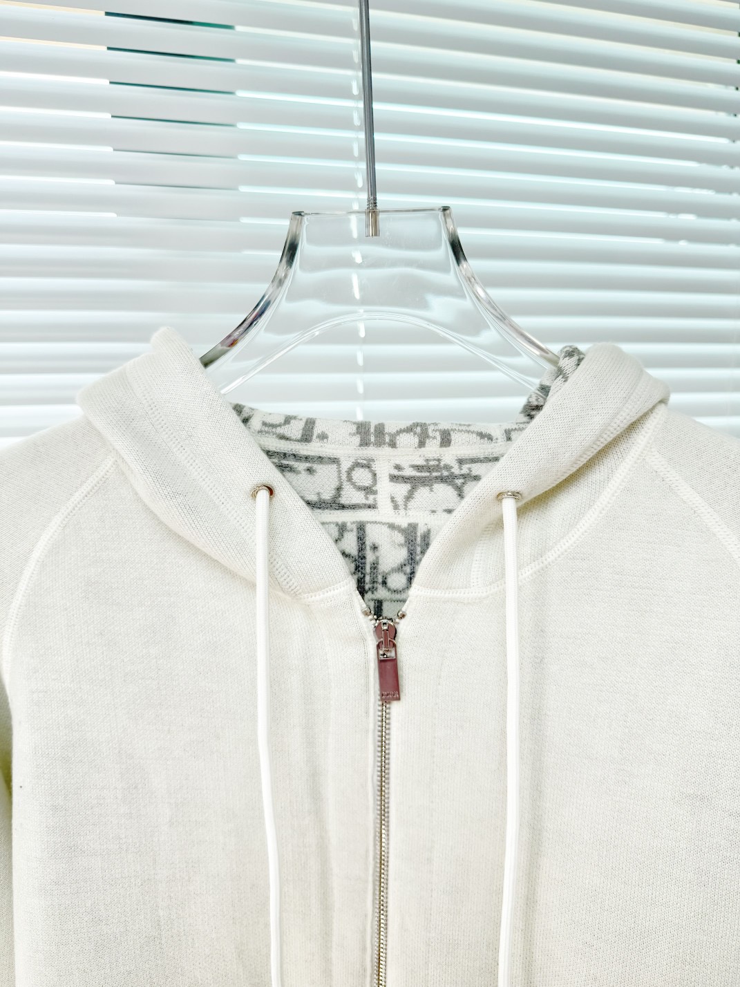 Dior 디올 로고 내피 실크 블렌드 후드 집업 세트 15