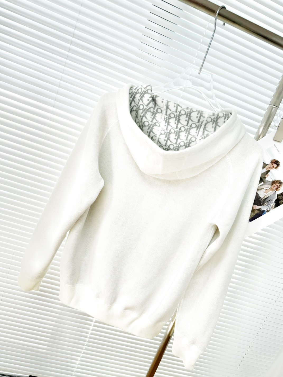 Dior 디올 로고 내피 실크 블렌드 후드 집업 세트 17