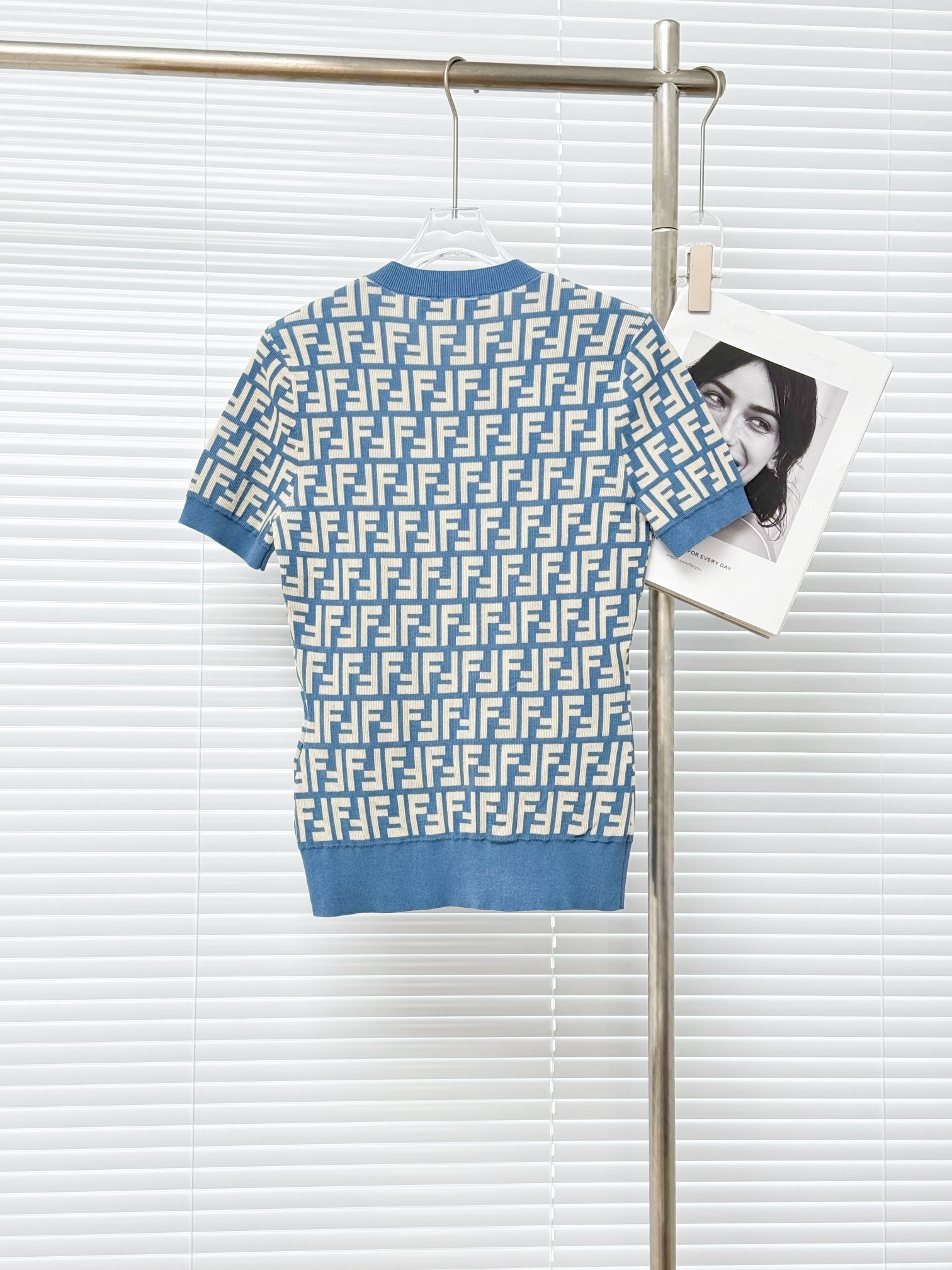 FENDI 펜디 FF 로고 코튼 니트 반팔 스웨터 12