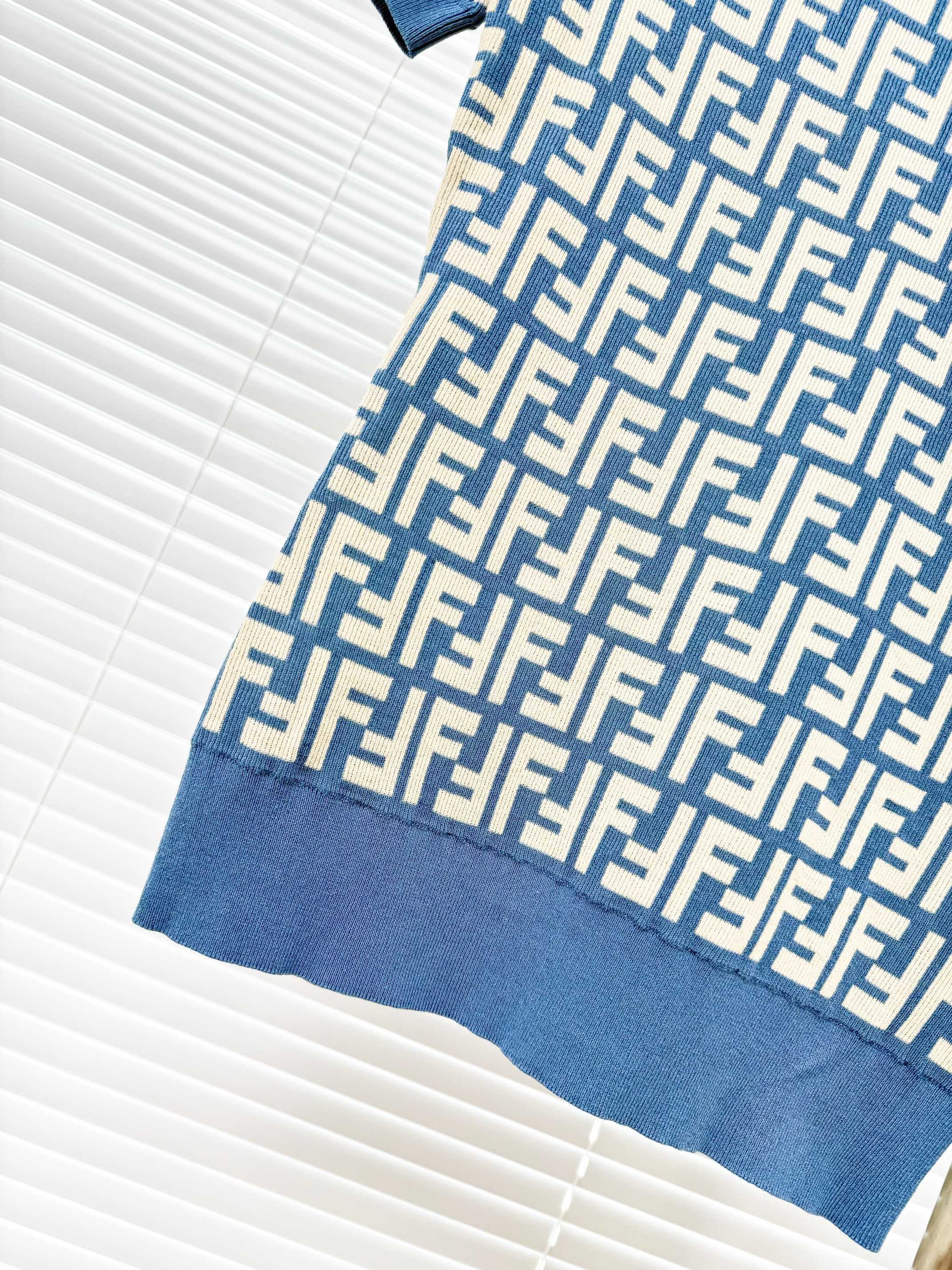 FENDI 펜디 FF 로고 코튼 니트 반팔 스웨터 17