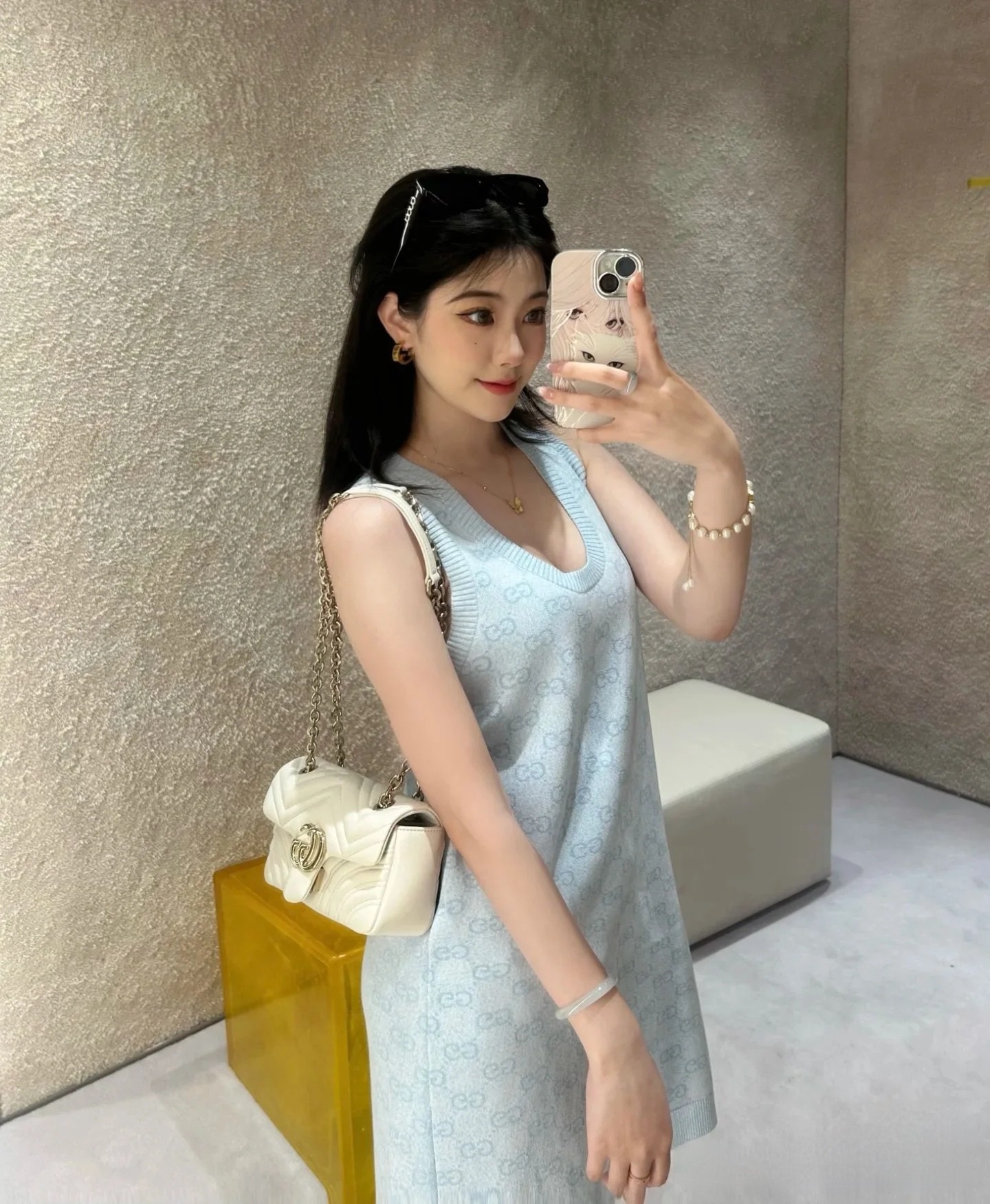 GUCCI 구찌 GG 자가드 니트 원피스 6