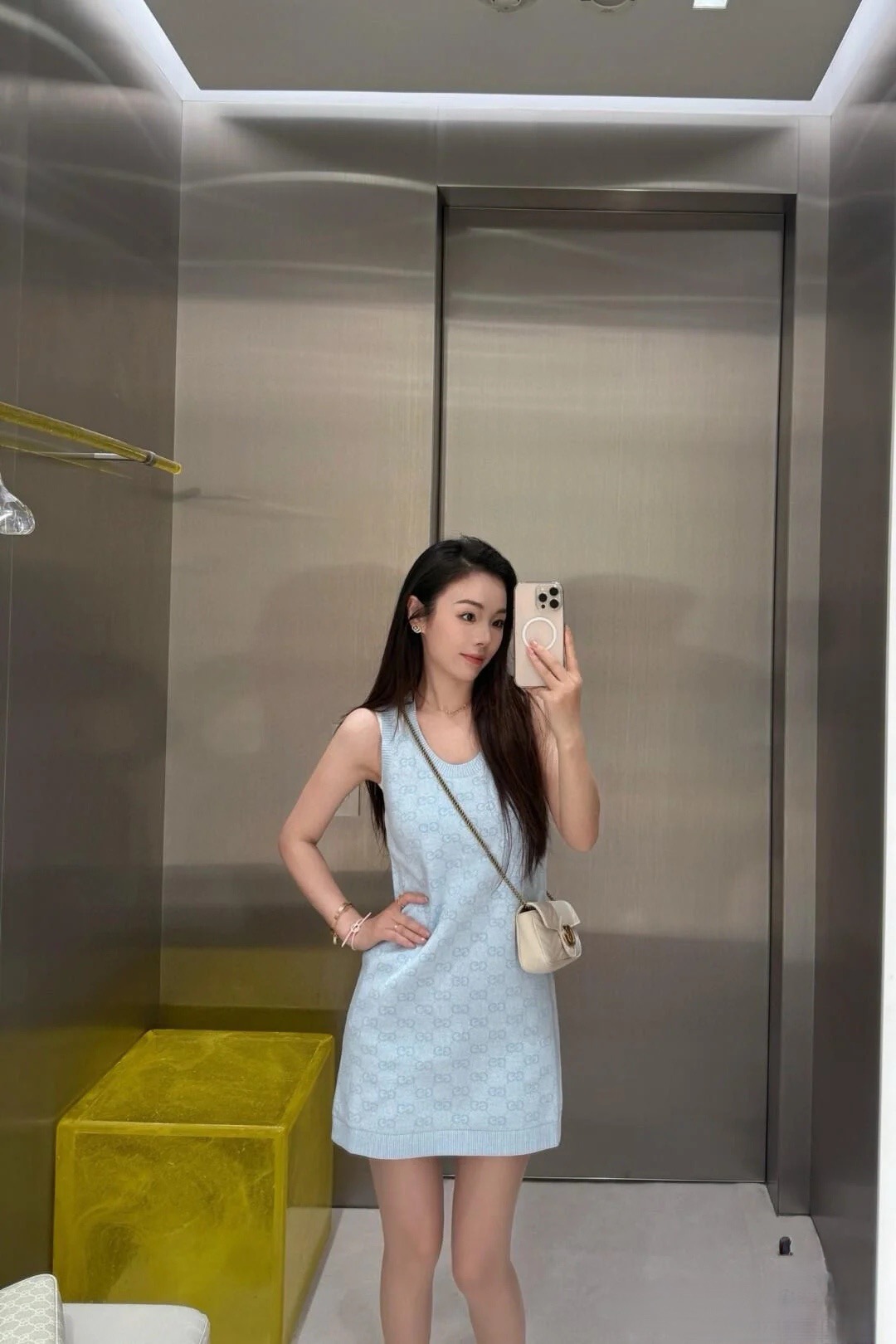 GUCCI 구찌 GG 자가드 니트 원피스 7