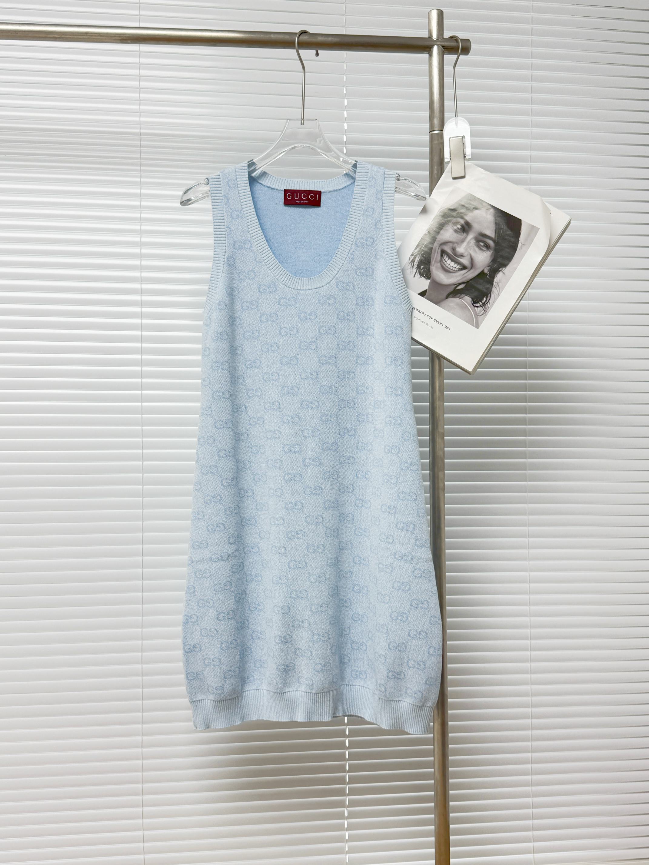 GUCCI 구찌 GG 자가드 니트 원피스 11