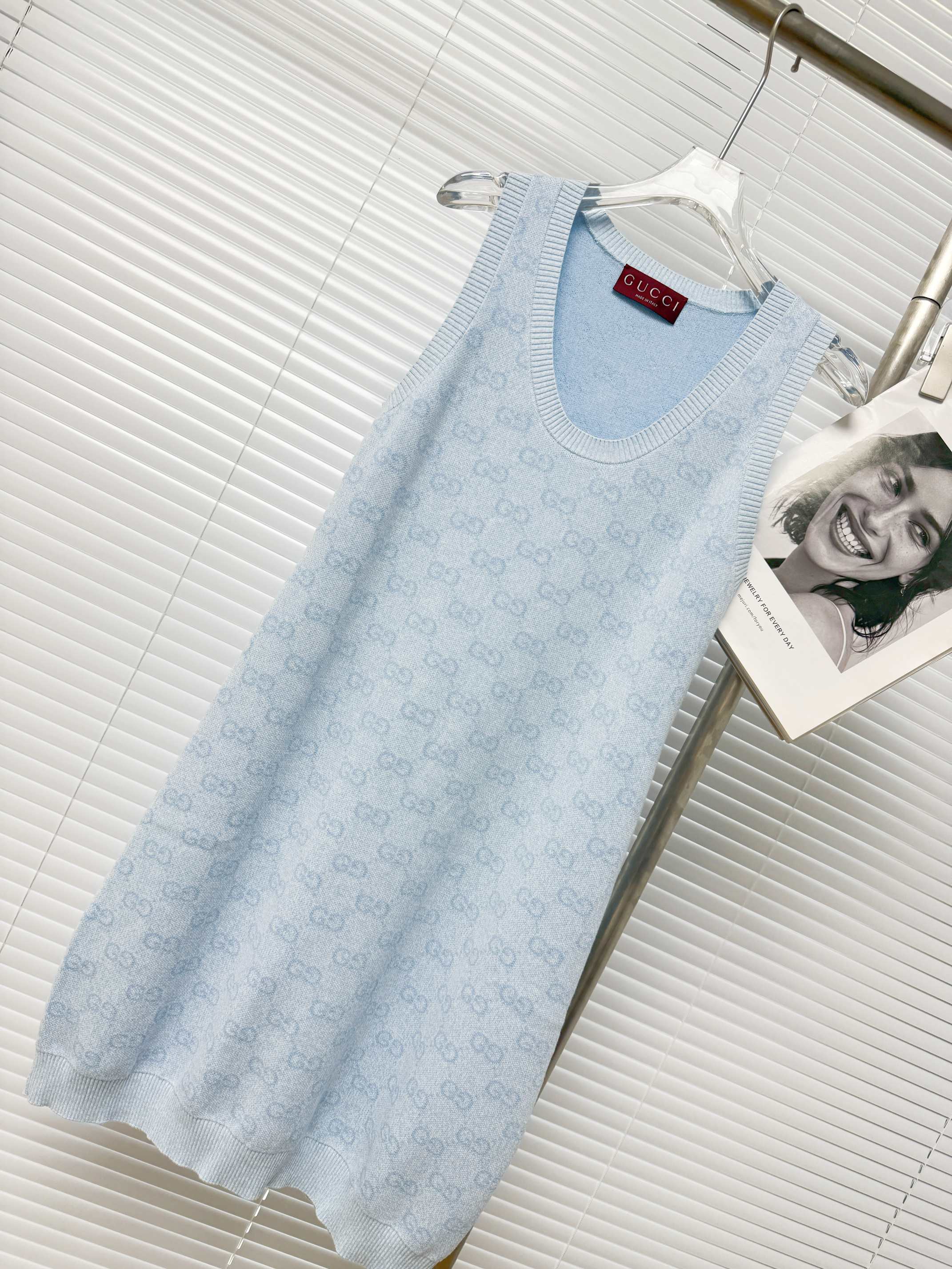 GUCCI 구찌 GG 자가드 니트 원피스 18