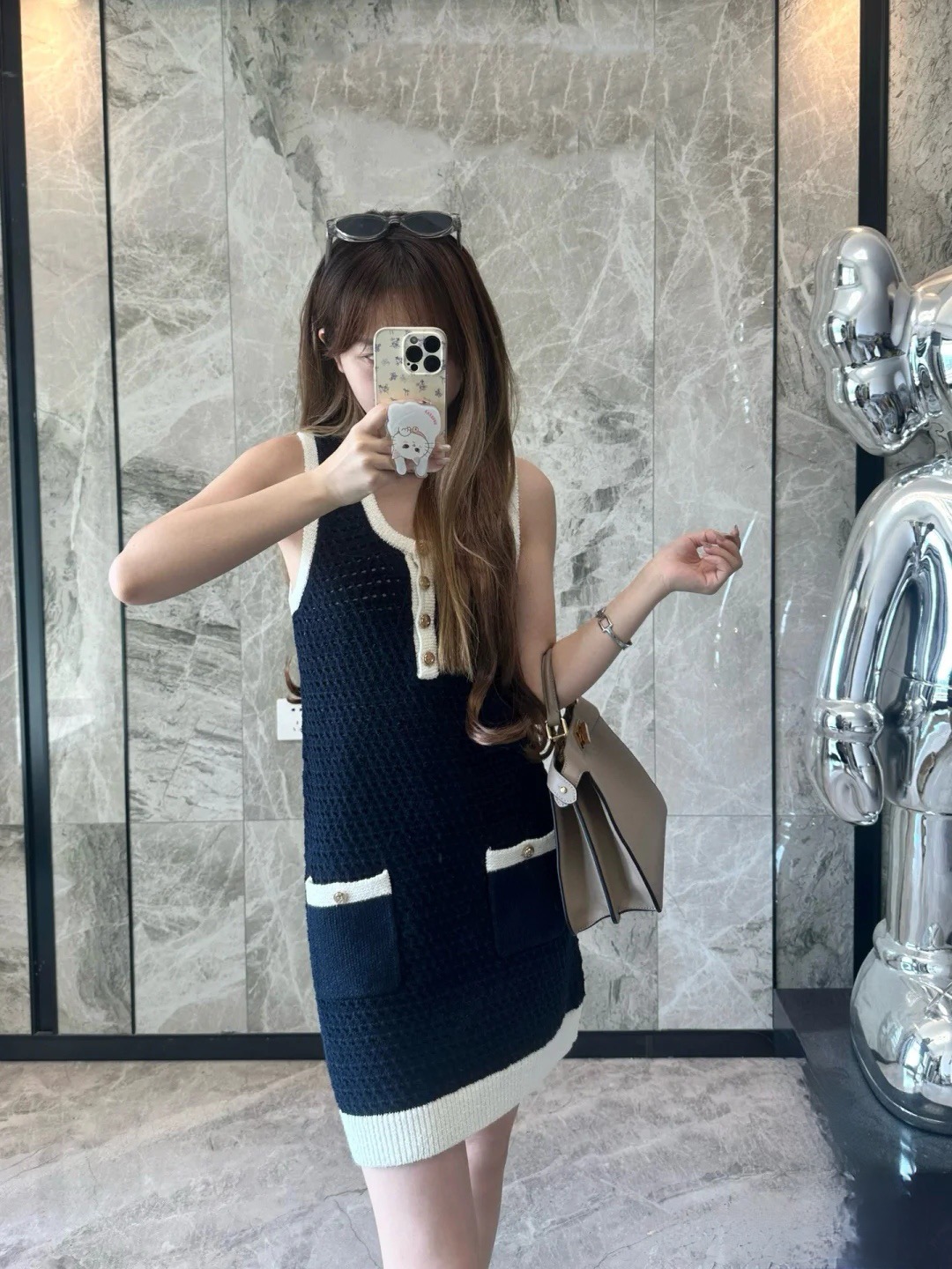 Gucci 구찌 배색 포켓 니트 원피스 5