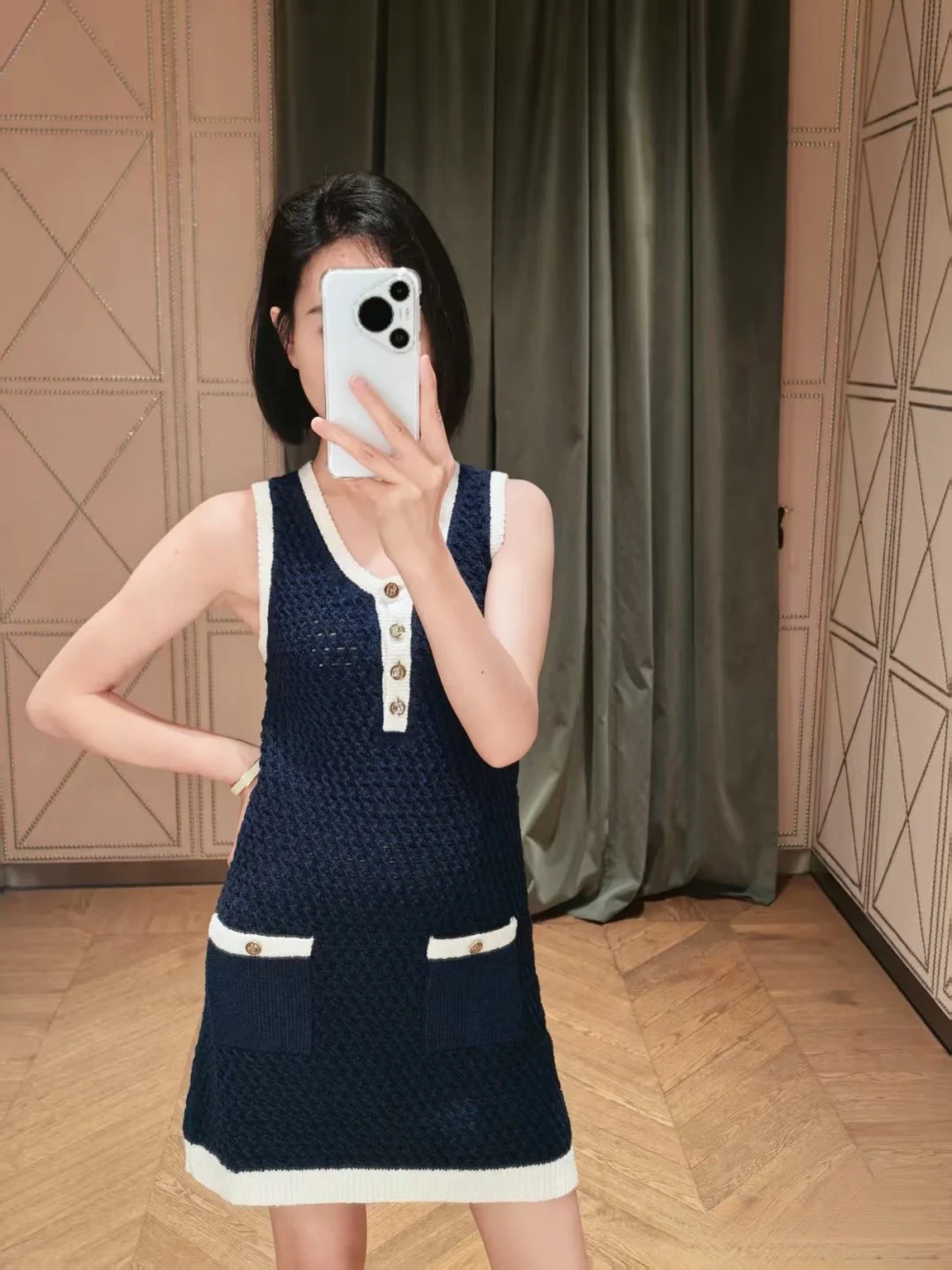 Gucci 구찌 배색 포켓 니트 원피스 6