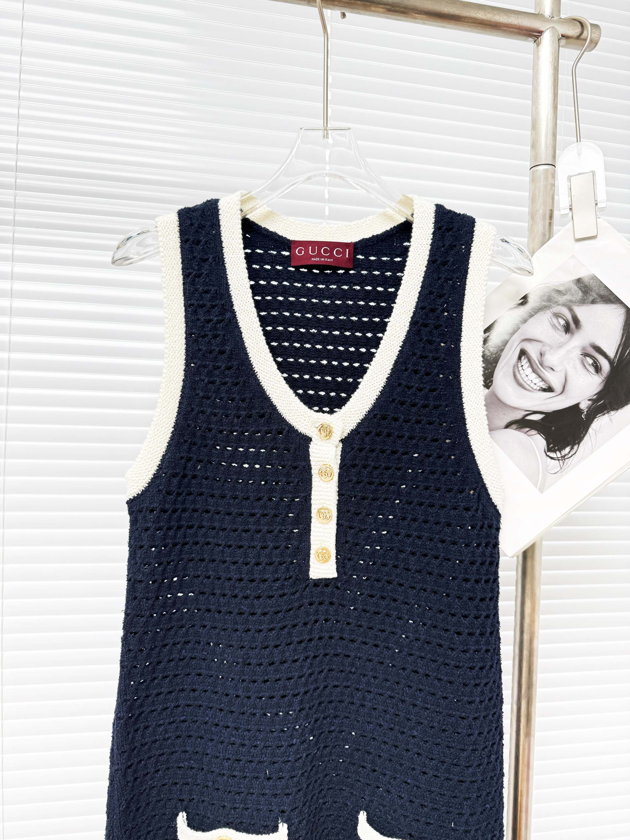 Gucci 구찌 배색 포켓 니트 원피스 12