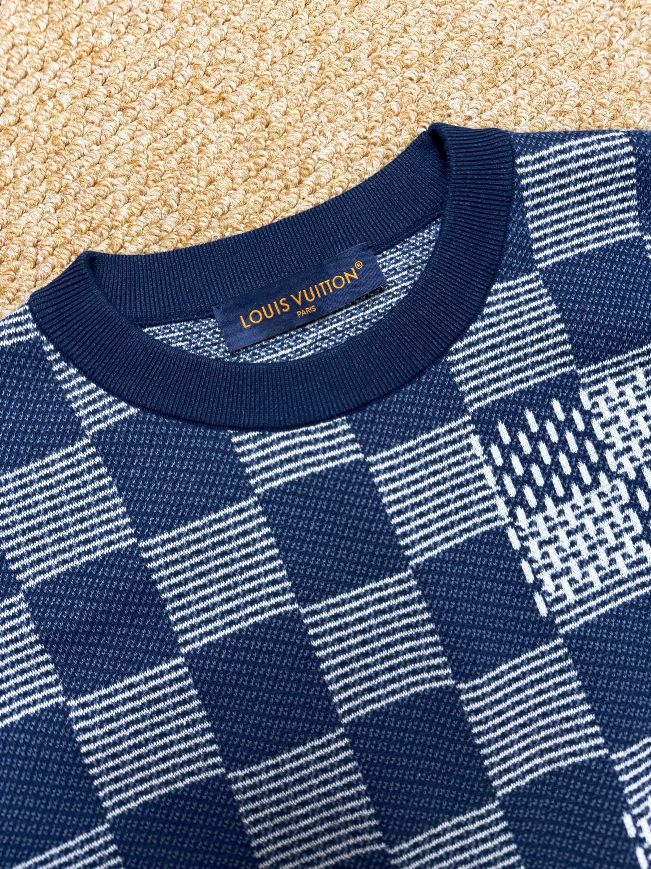 LOUIS VUITTON 루이비통 다미에 모노그램 패치워크 코튼 반팔 티셔츠 13
