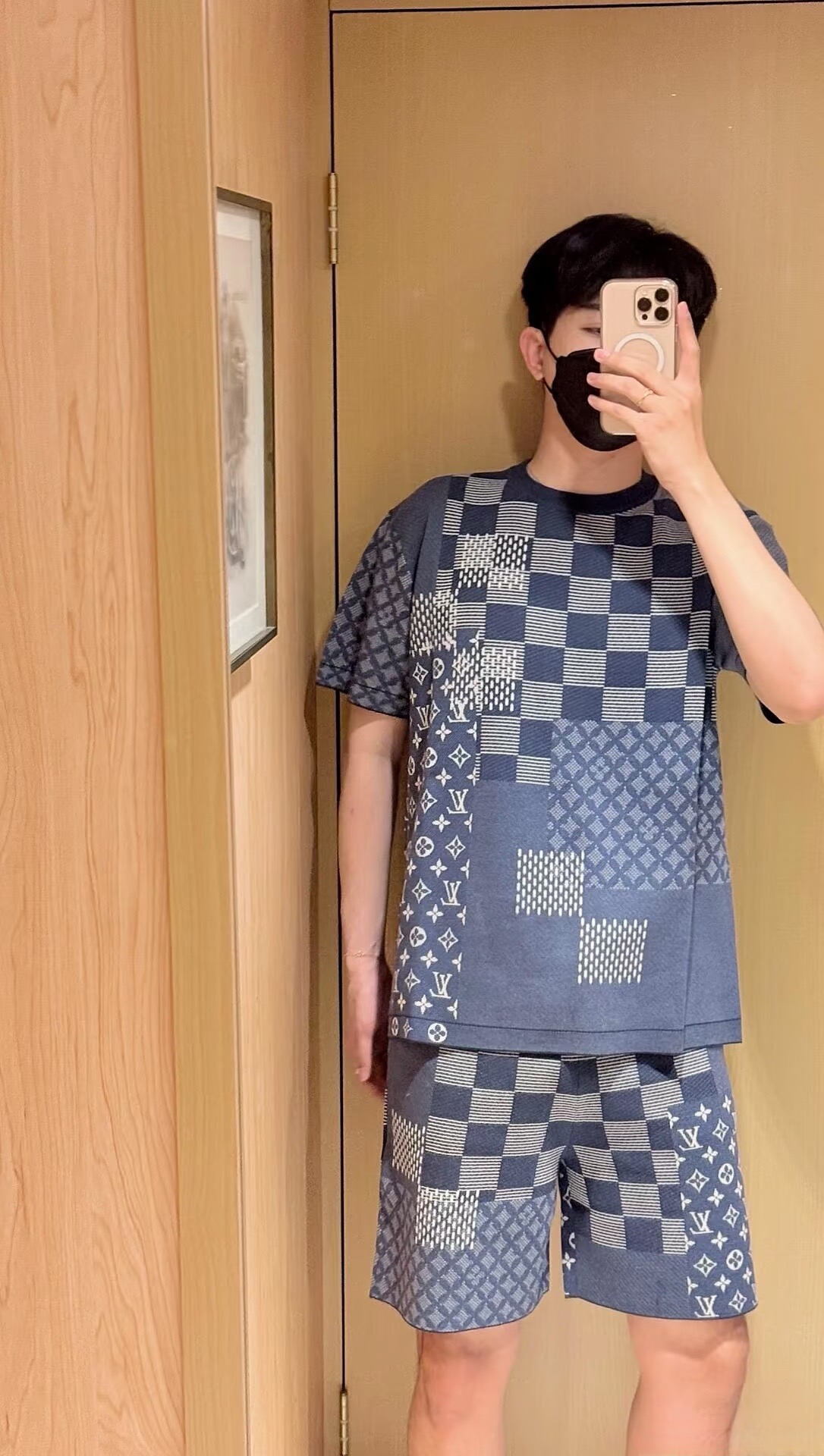 Louis Vuitton 루이비통 다미에 패턴 니트 쇼츠 5