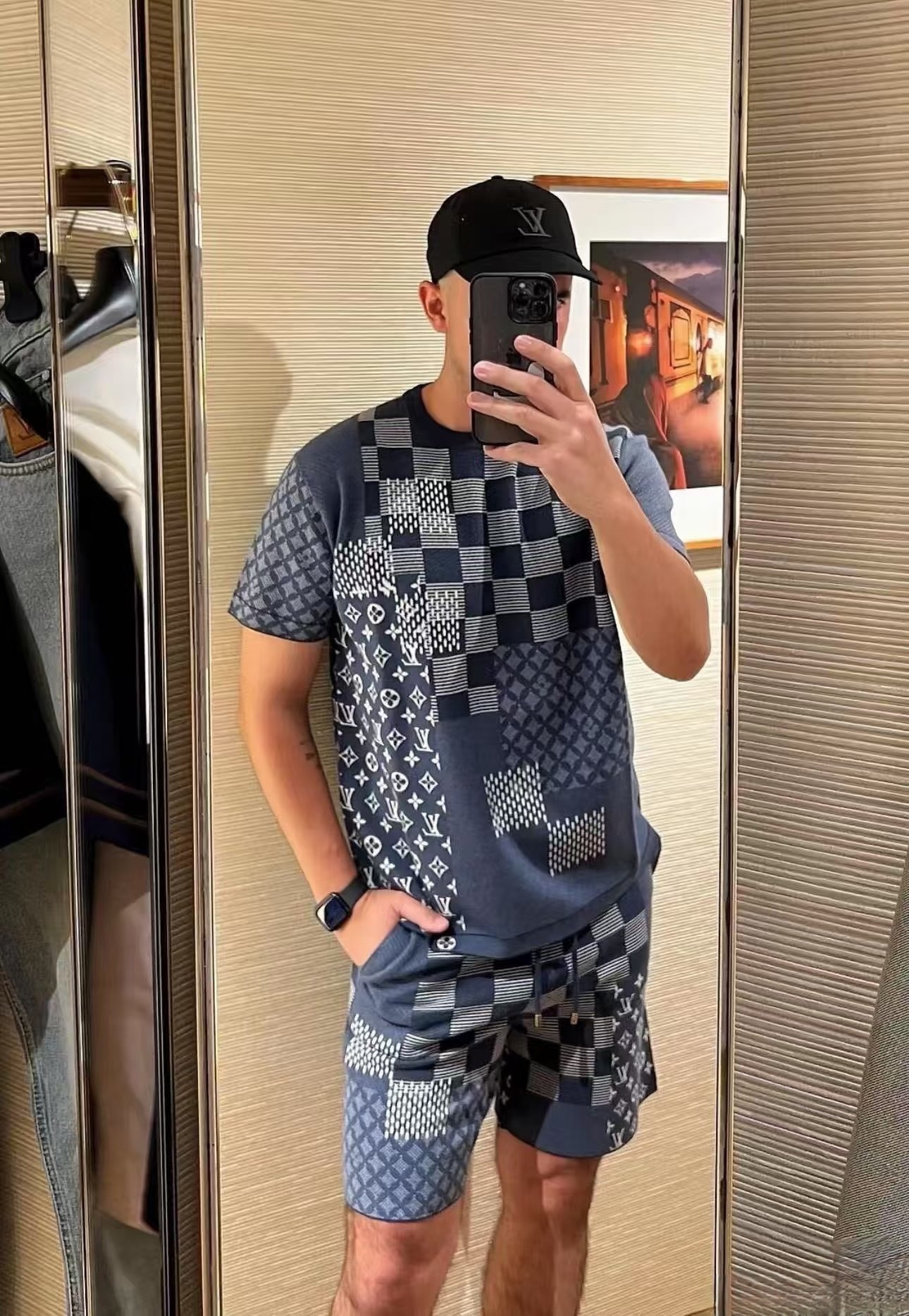 Louis Vuitton 루이비통 다미에 패턴 니트 쇼츠 7