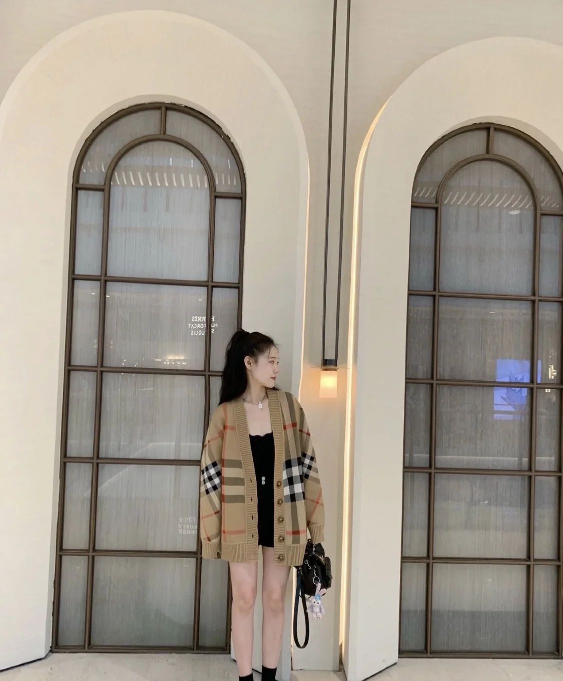 BURBERRY 버버리 체크 패턴 울 블렌드 오버사이즈 가디건 18