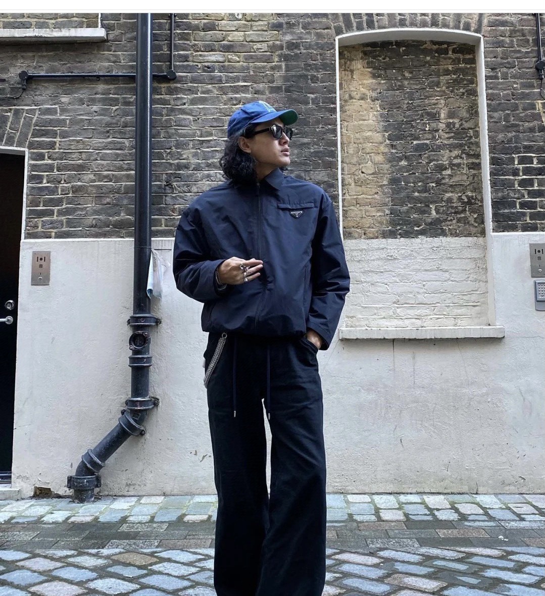 Prada 프라다 나일론 포켓 카라 집업 자켓 5