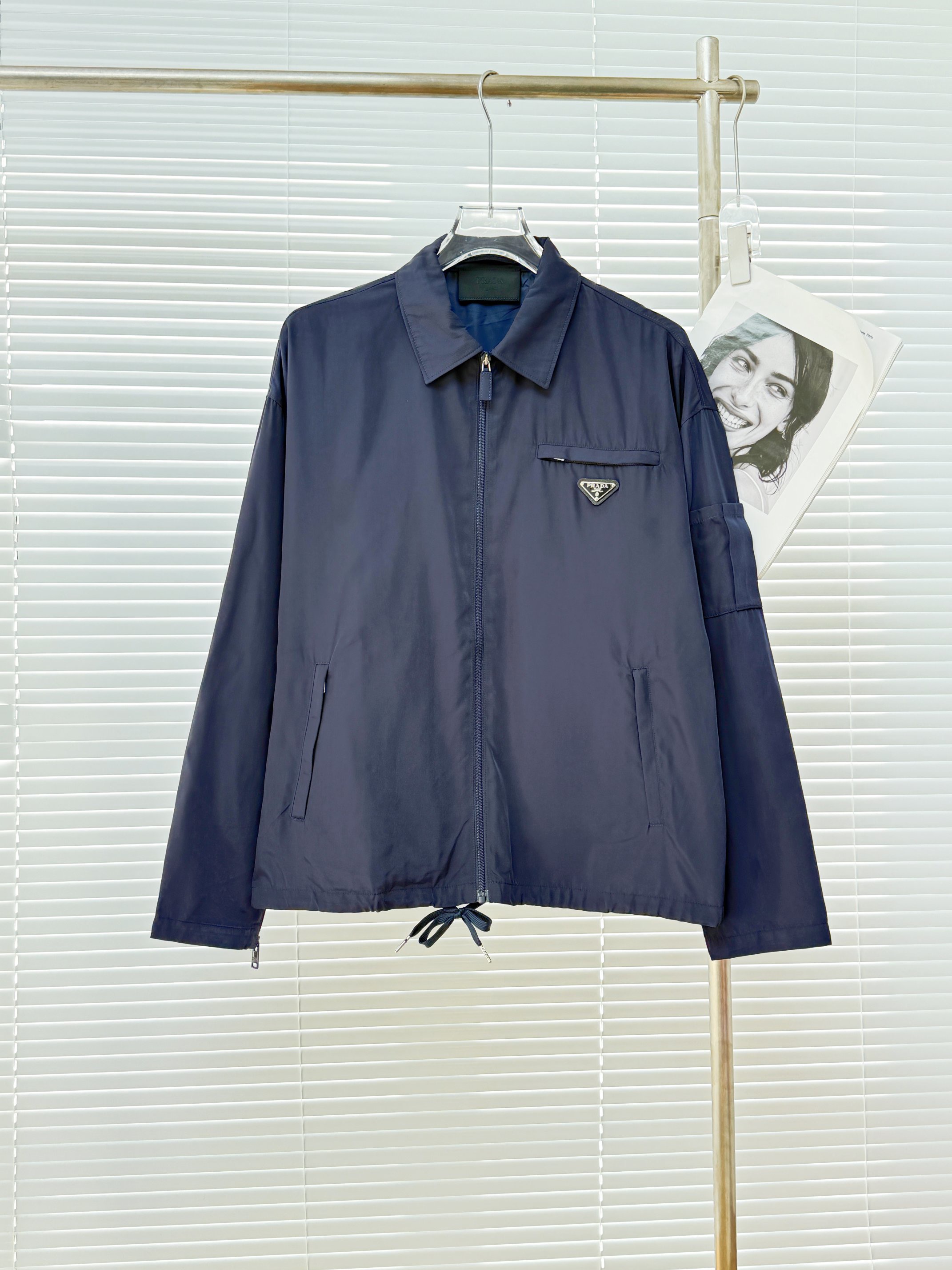 Prada 프라다 나일론 포켓 카라 집업 자켓 10