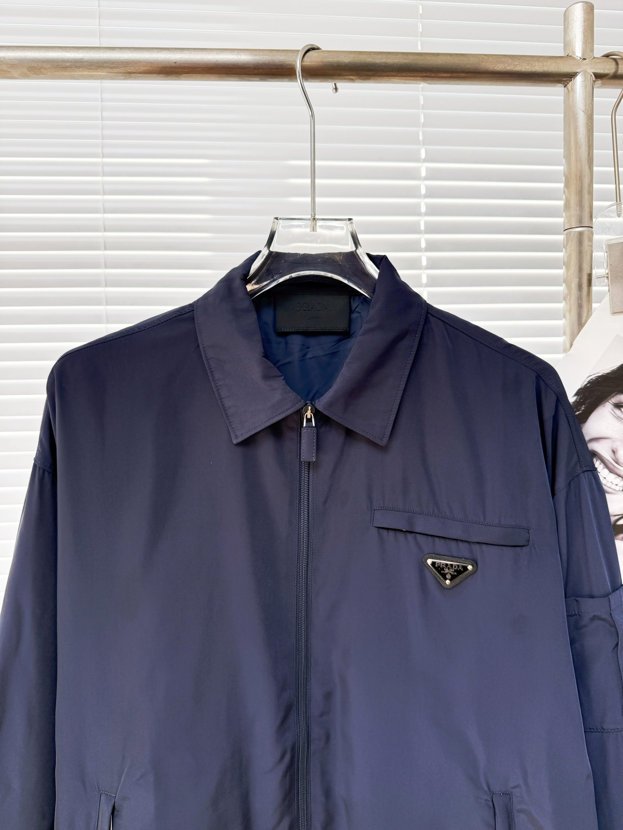 Prada 프라다 나일론 포켓 카라 집업 자켓 12