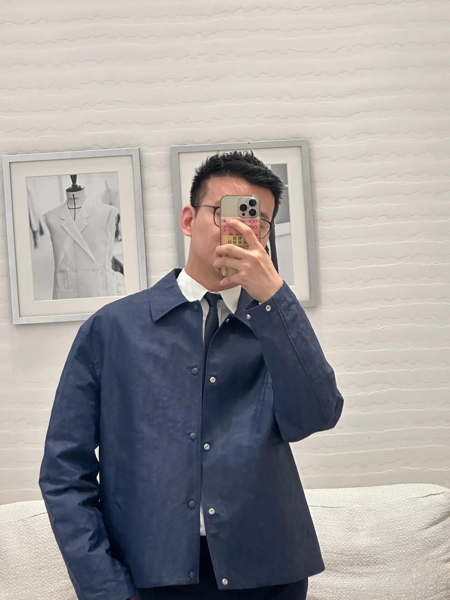 Dior 디올 25SS 오블리크 패턴 블루 테크 패브릭 자켓 2