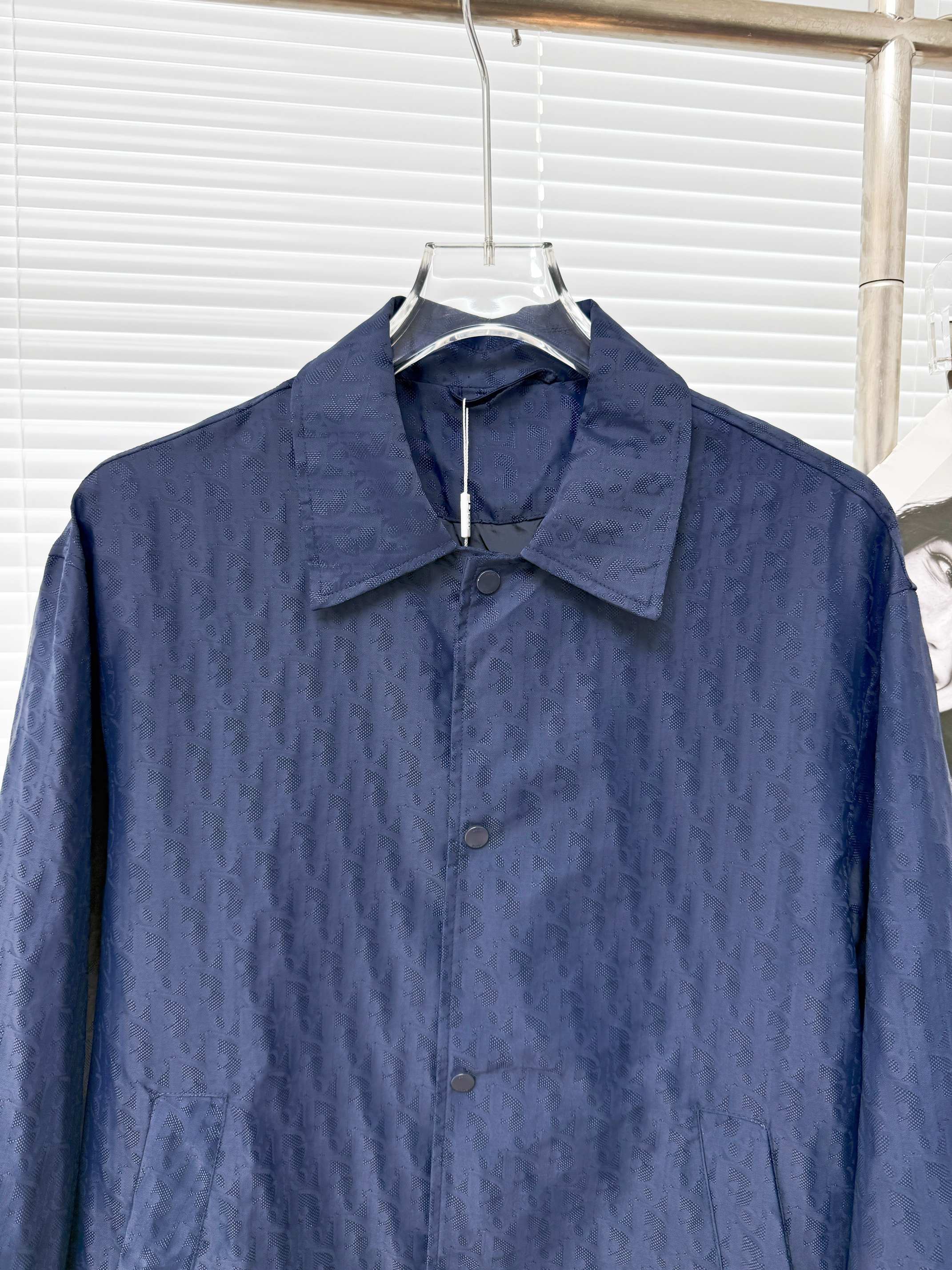 Dior 디올 25SS 오블리크 패턴 블루 테크 패브릭 자켓 12