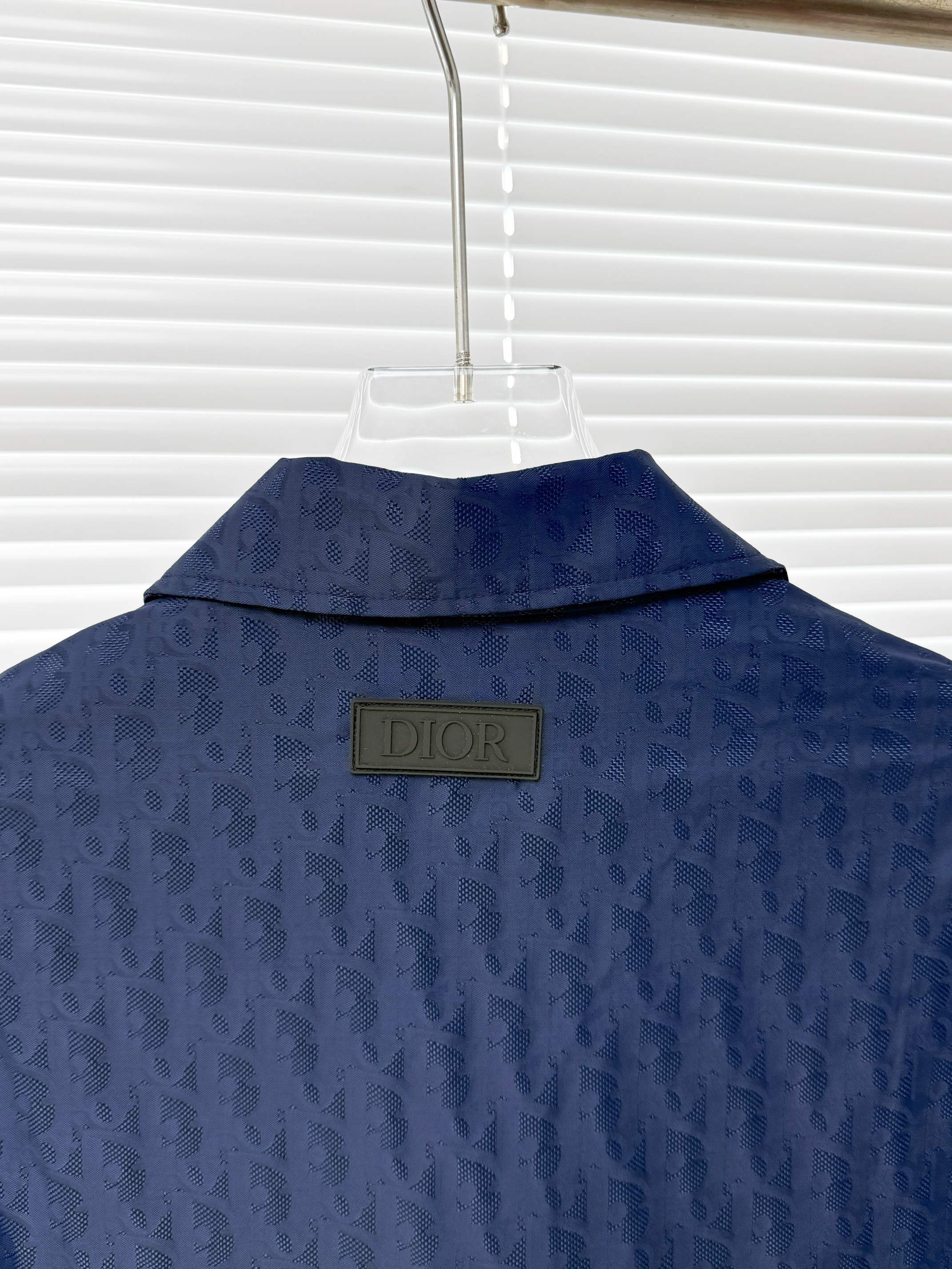 Dior 디올 25SS 오블리크 패턴 블루 테크 패브릭 자켓 14