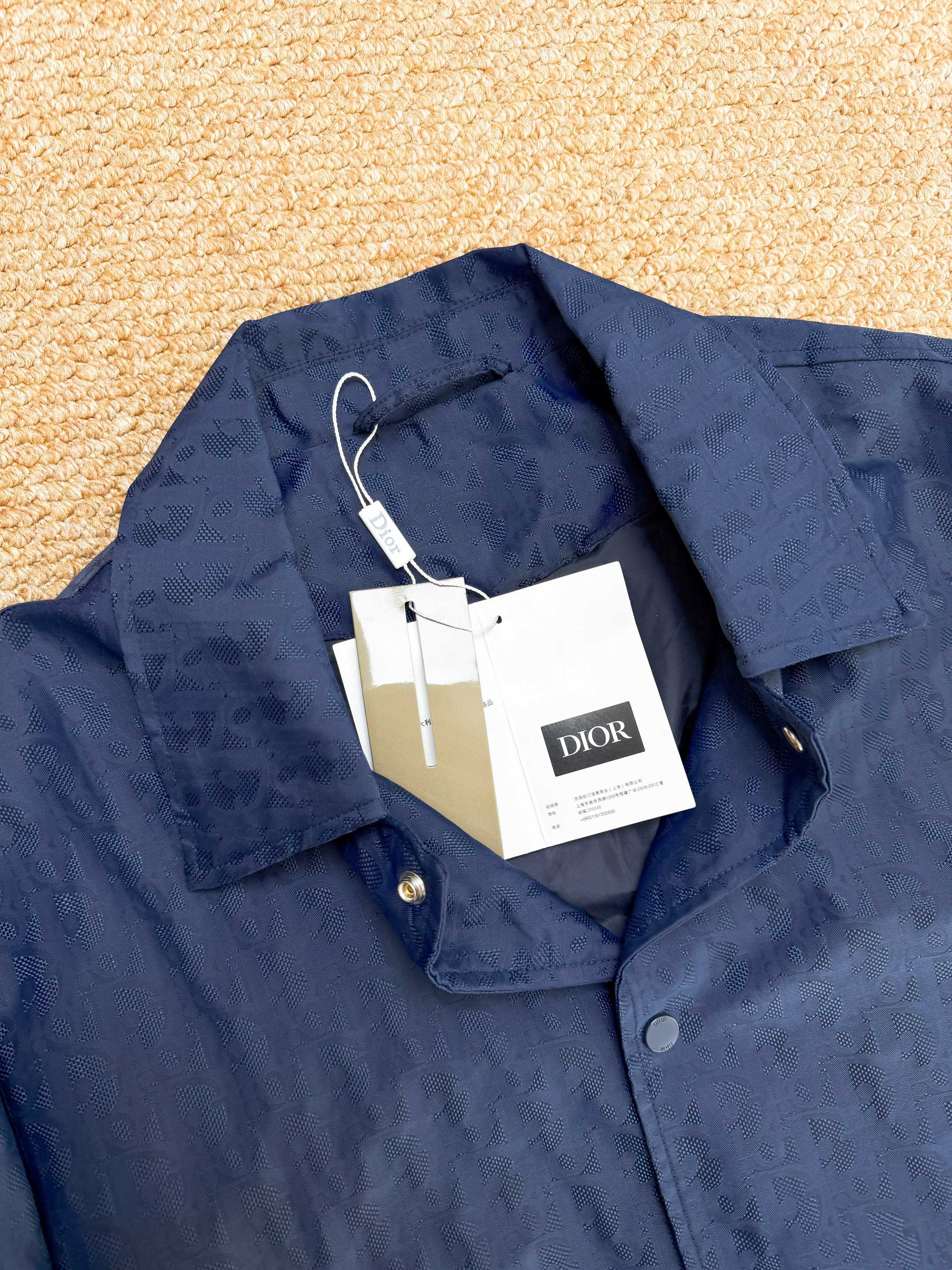 Dior 디올 25SS 오블리크 패턴 블루 테크 패브릭 자켓 15