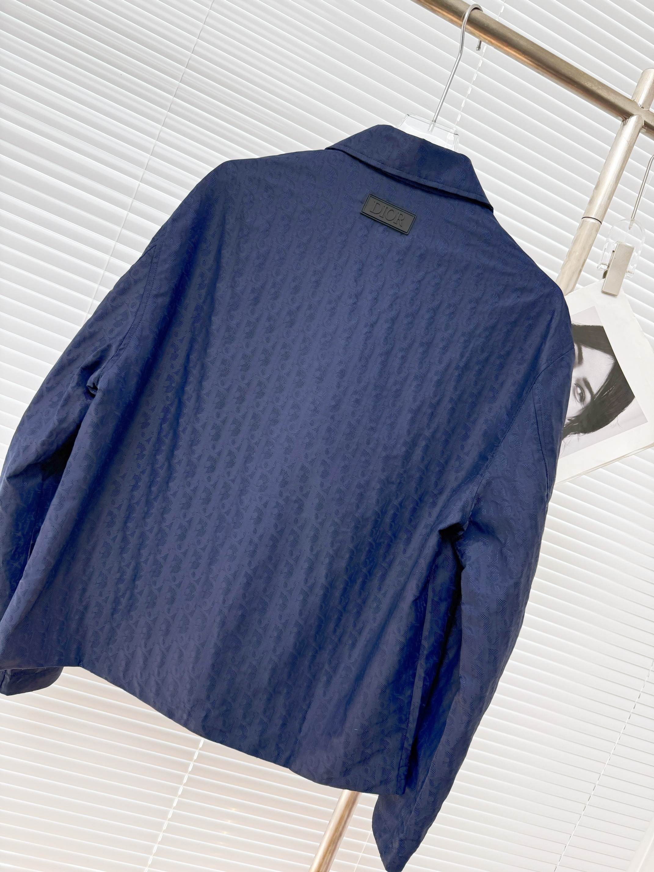 Dior 디올 25SS 오블리크 패턴 블루 테크 패브릭 자켓 19