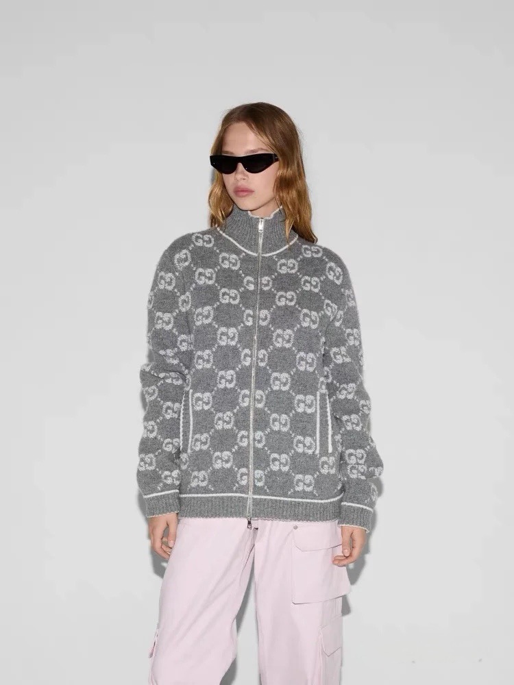 GUCCI 구찌 GG 자카드 울 니트 집업 4
