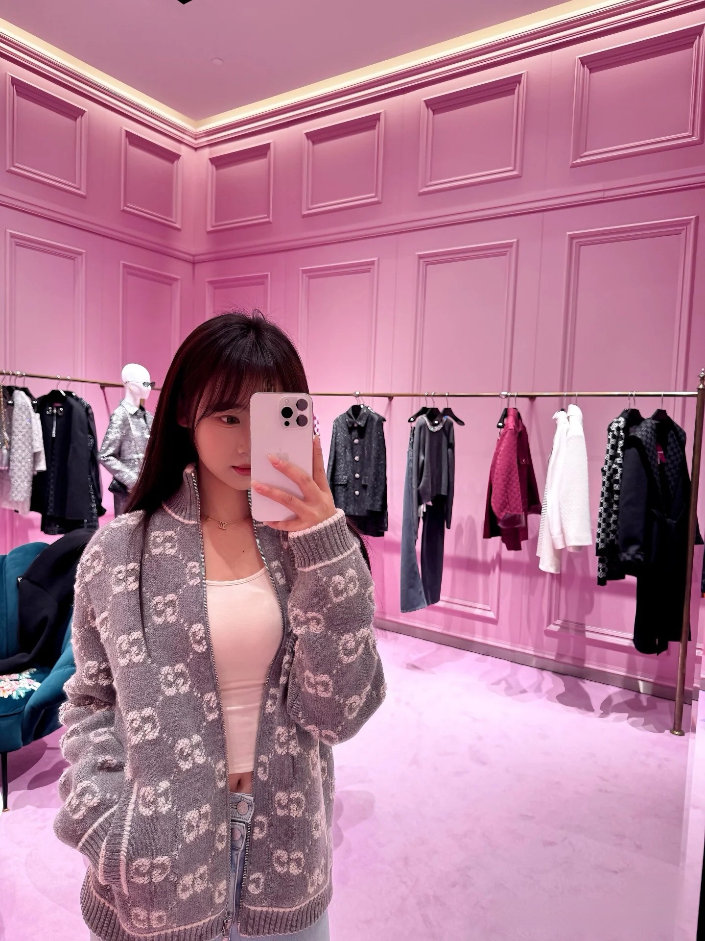 GUCCI 구찌 GG 자카드 울 니트 집업 10