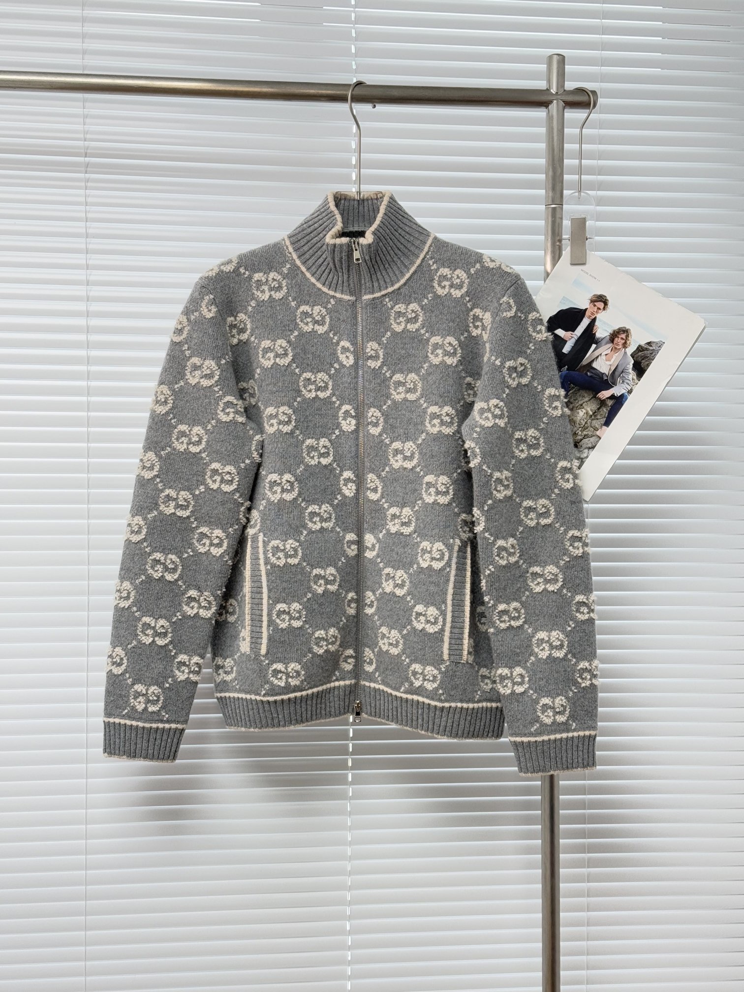 GUCCI 구찌 GG 자카드 울 니트 집업 11