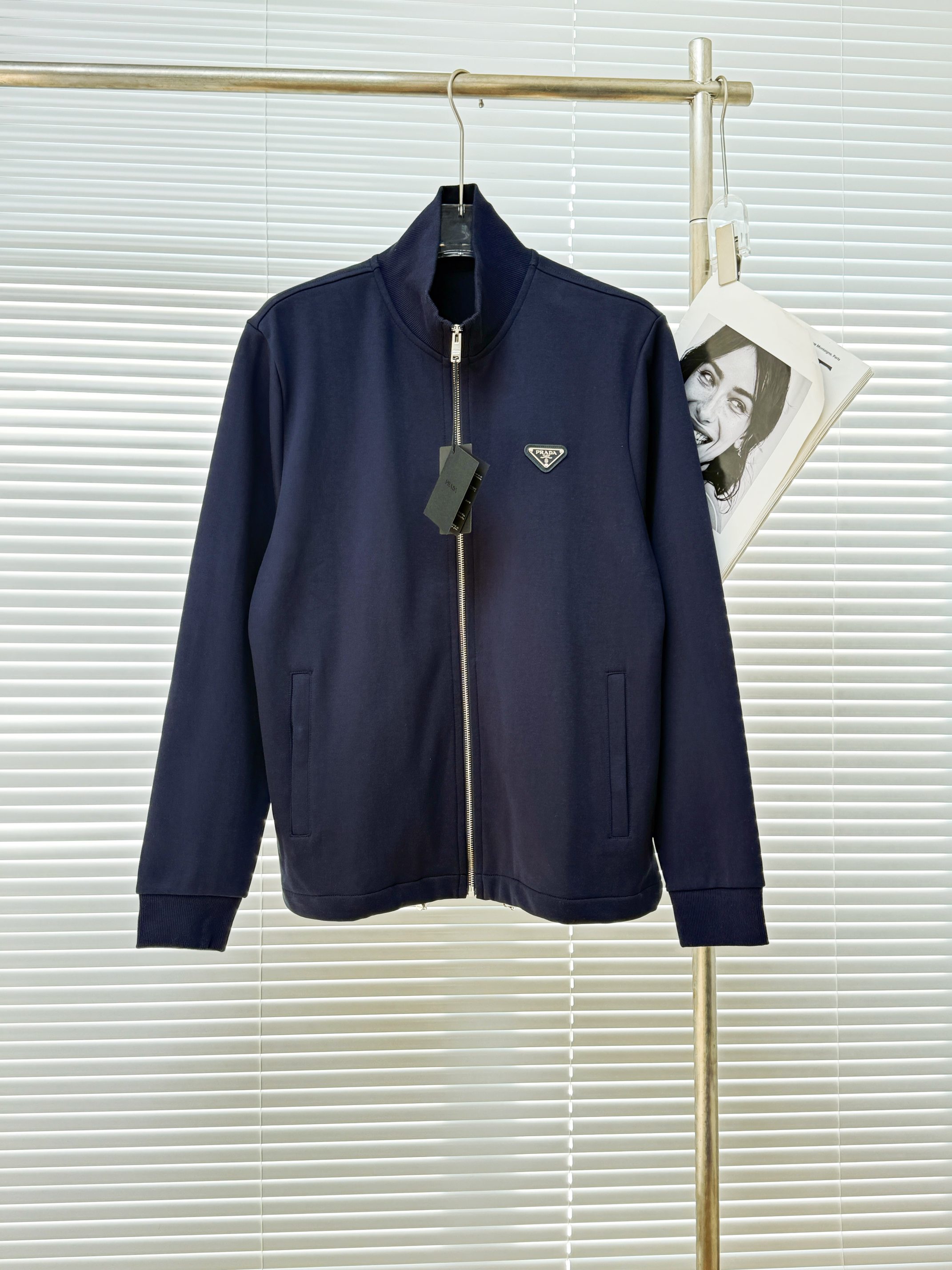 Prada 프라다 더블코튼 스탠드넥 집업 자켓 5