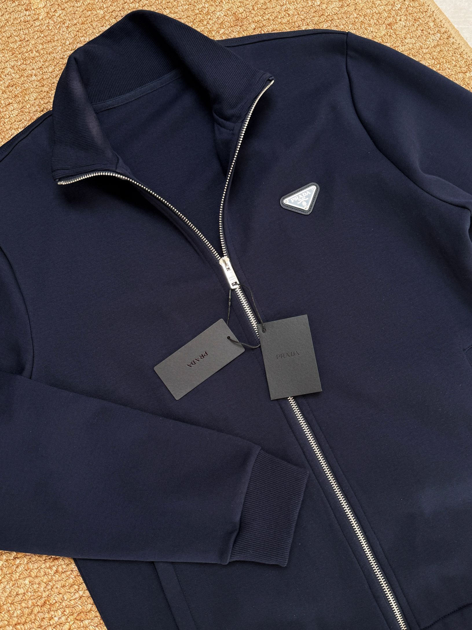 Prada 프라다 더블코튼 스탠드넥 집업 자켓 10